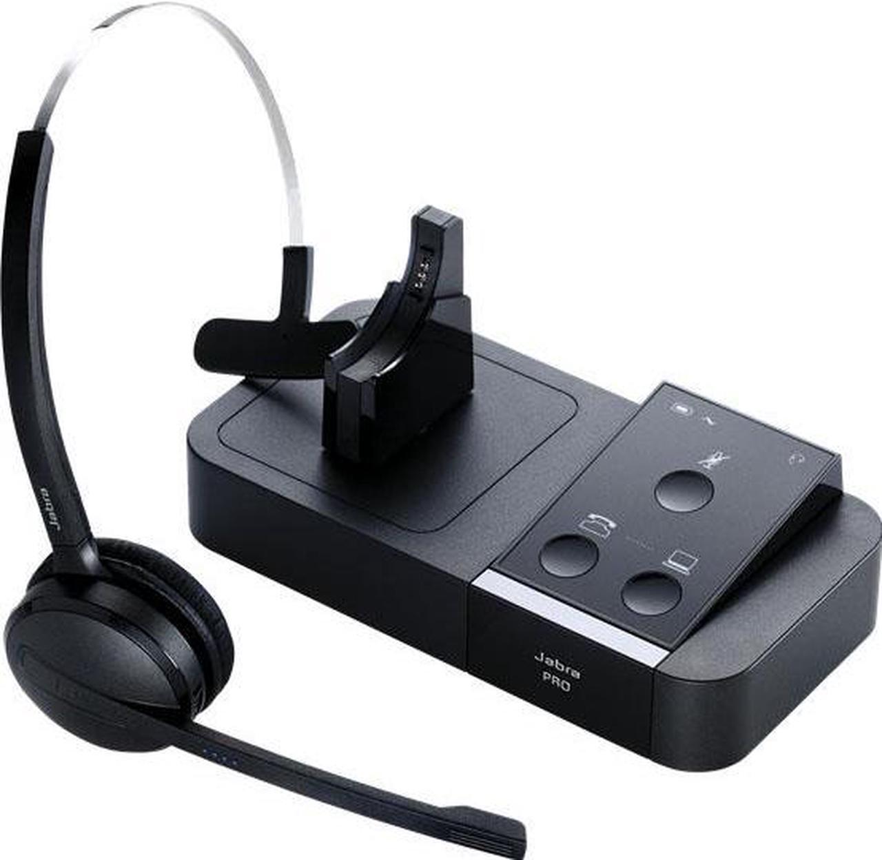 Alt view image 2 of 3 - Jabra PRO 9450 Flex Mono Wireless Headset Enhanced Noise Cancellation w/ Convenient Flexible Boom