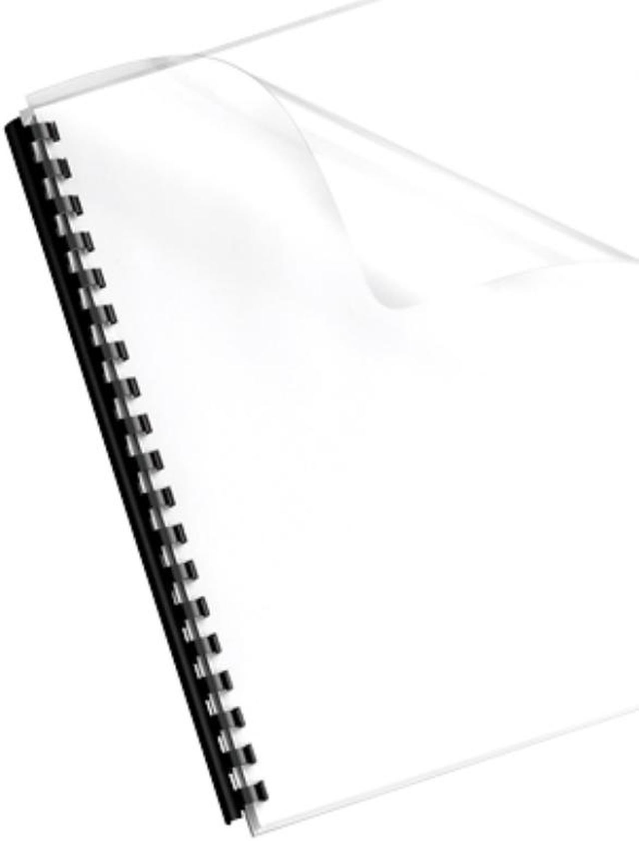 Alt view image 8 of 20 - Fellowes Crystals Clear Pre-Punched Oversized Binding Covers 100 Pack