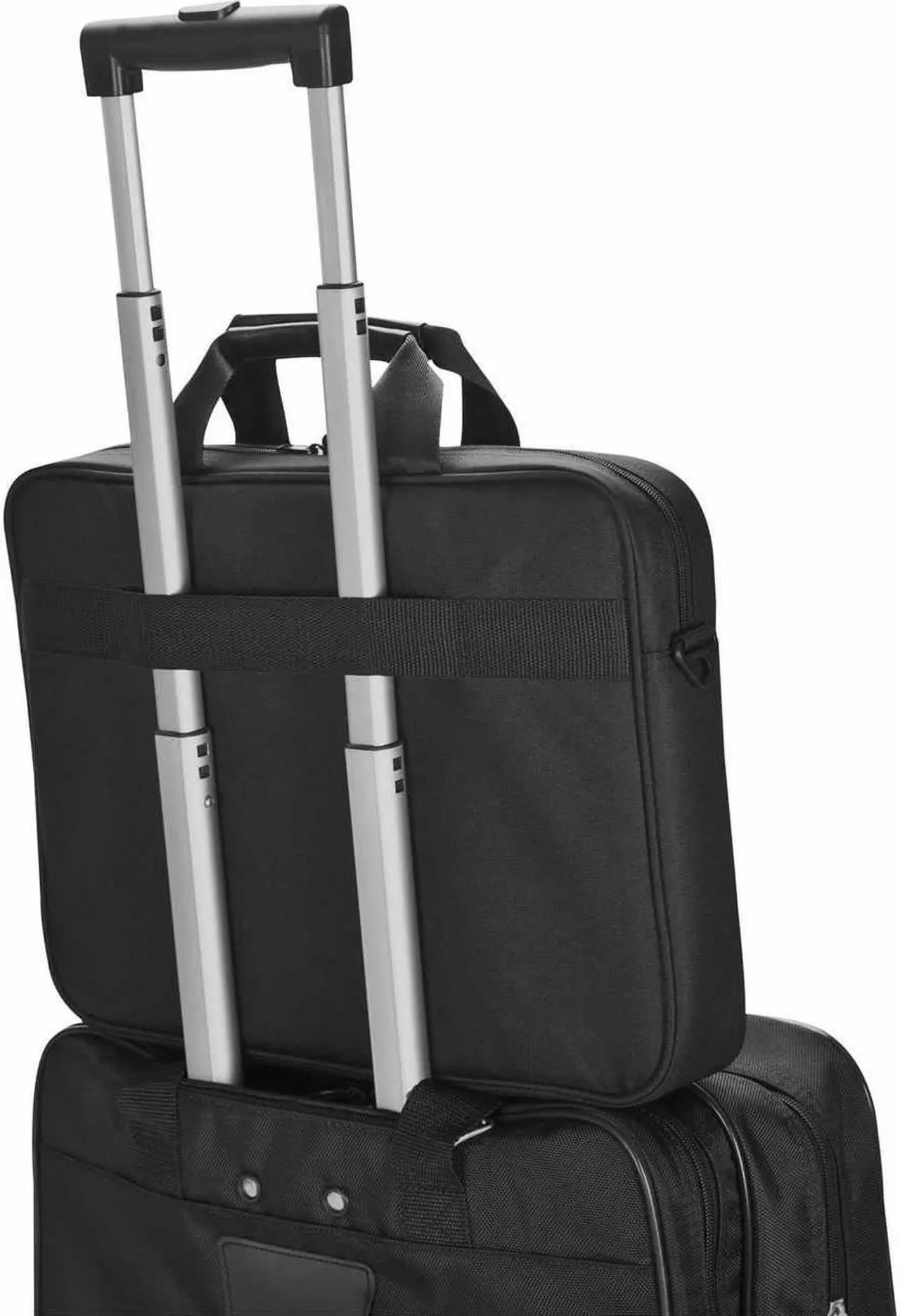 Alt view image 5 of 7 - Targus Intellect TBT240US Carrying Case (Sleeve) for 15.6" to 16" Notebook - Black - TAA Compliant - Nylon Exterior Material - Carrying Strap - 11.8" Height x 16.3" Width x 2.8" Depth