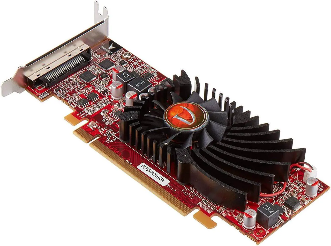 Alt view image 3 of 12 - VisionTek Radeon HD 5570 1 GB Graphic Card VisionTek HD5570 SFF 4-port VGA VHDCI 1 GB x16 PCIe Graphics Card (900366)