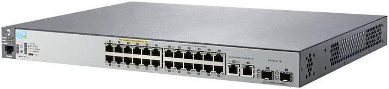 Alt view image 3 of 6 - HP 2530-24-PoE plus Ethernet Switch J9779A ABA Network Switches