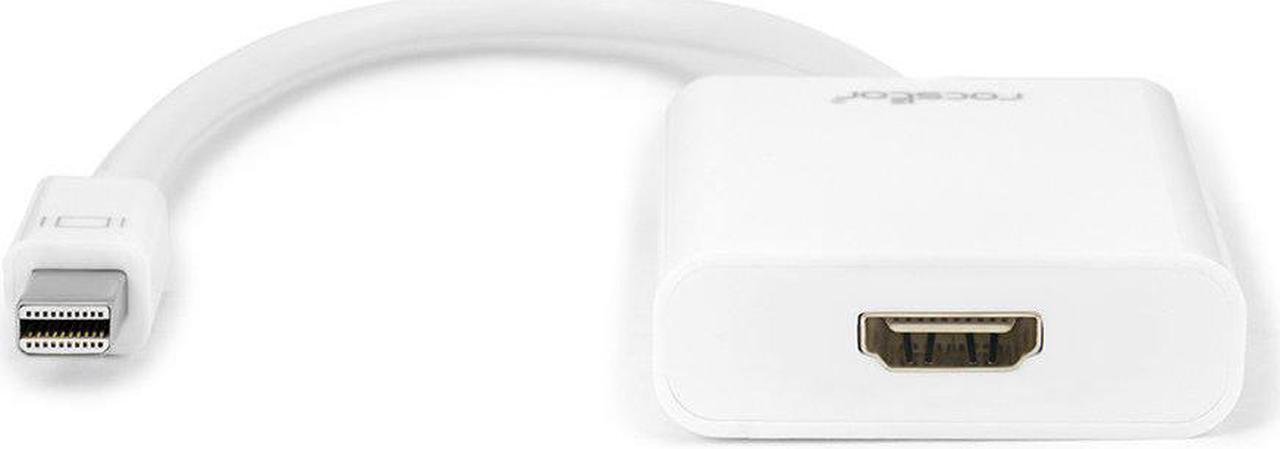 Alt view image 3 of 15 - Rocstor Y10A105-W1 Rocstor Mini DisplayPort/HDMI Audio/Video Adapter - Cable Length: 5.9" - Mini DisplayPort/HDMI for Projector, Monitor, MacBook, MacBook Air, MacBook Pro, Mac mini, Ultrabook,