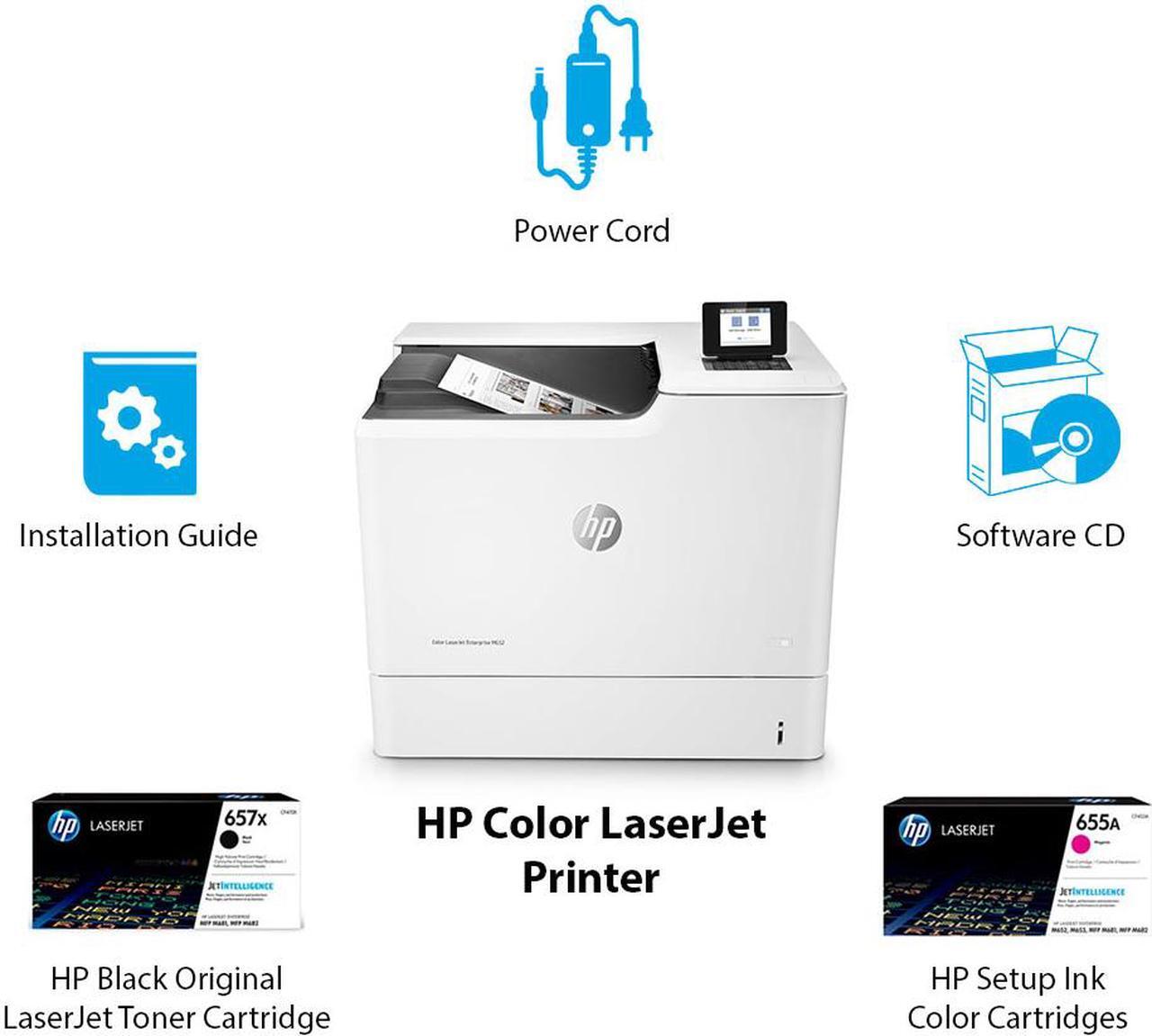 Alt view image 10 of 20 - HP Color LaserJet Enterprise M652n - printer - color - laser Business Printers