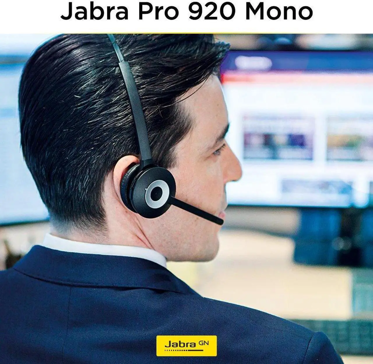 Alt view image 2 of 7 - Jabra PRO 920 Mono Wireless Headset 920-65-508-105 with SafeTone Technology