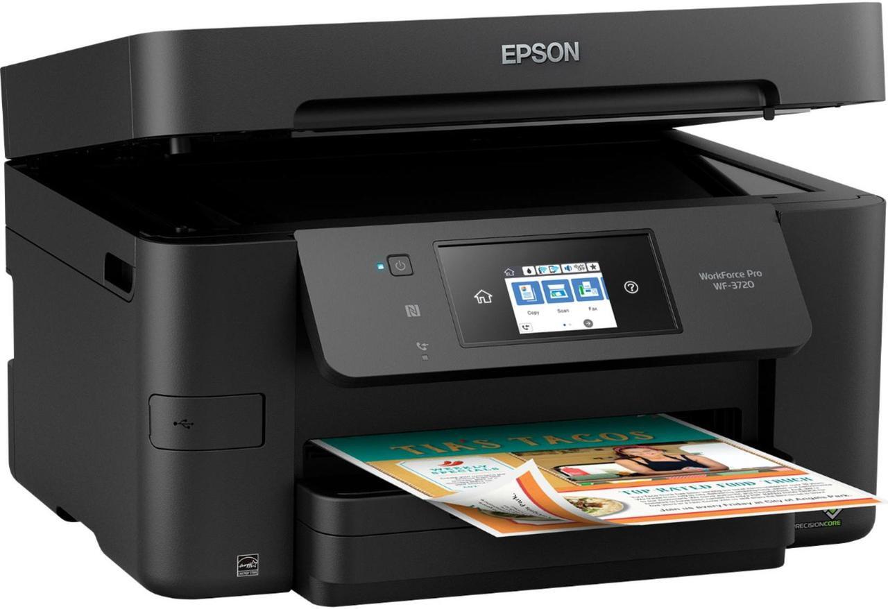 Alt view image 7 of 17 - Epson WorkForce Pro WF-3720 Wireless All-In-One Color Inkjet Printer