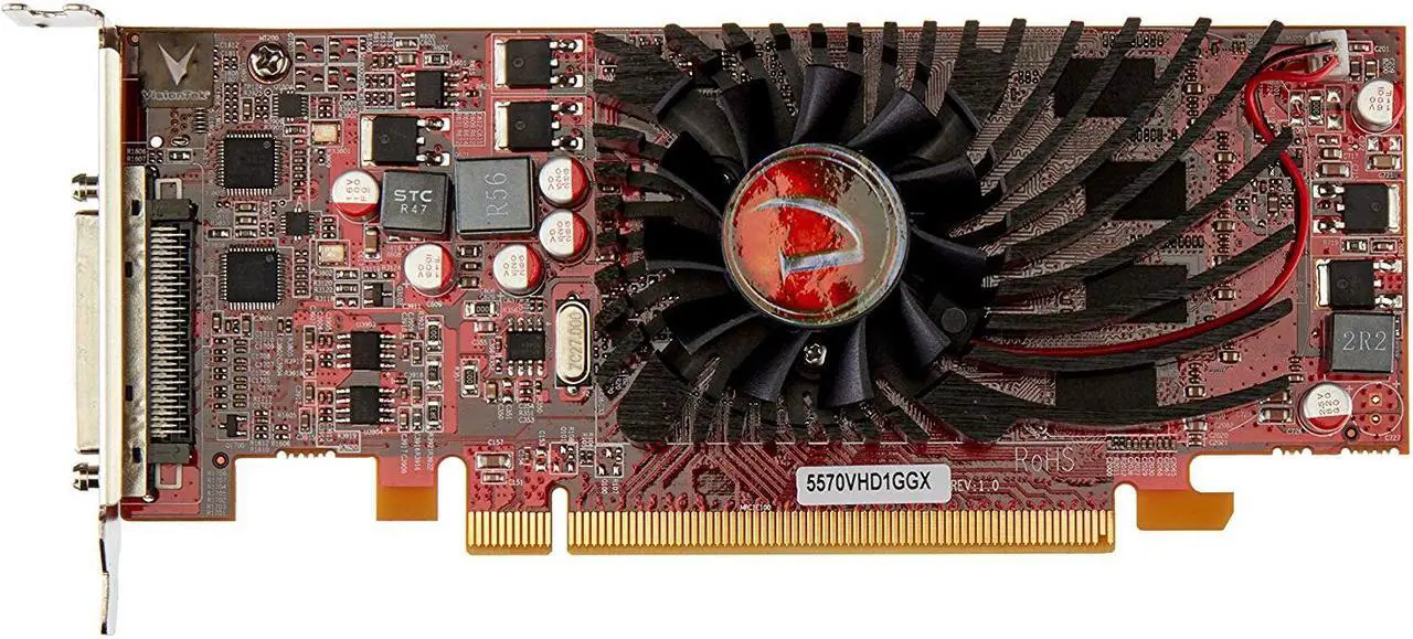Alt view image 6 of 12 - VisionTek Radeon HD 5570 1 GB Graphic Card VisionTek HD5570 SFF 4-port VGA VHDCI 1 GB x16 PCIe Graphics Card (900366)