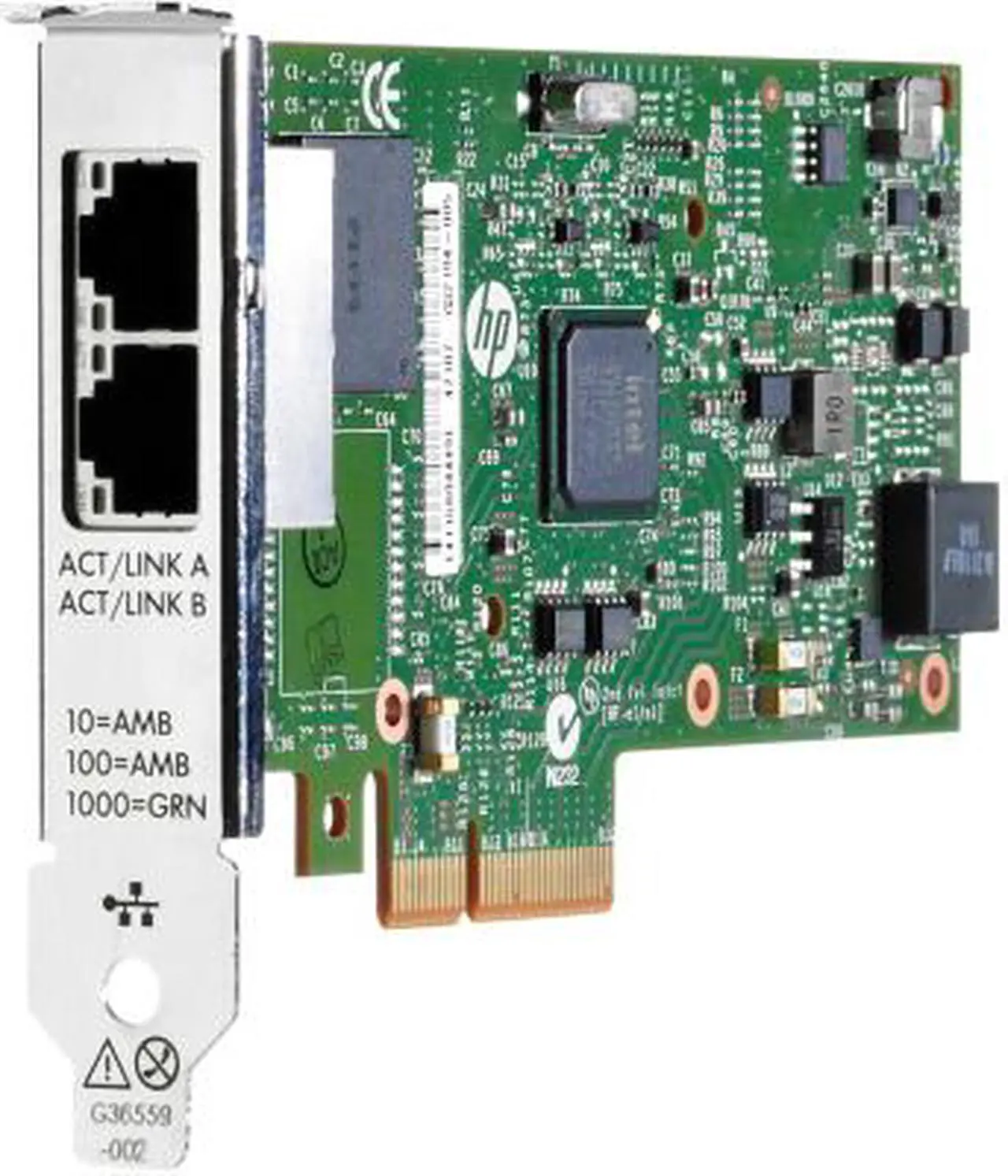 Alt view image 4 of 4 - HPE 652497-B21 Ethernet 1Gb 2-port 361T Adapter