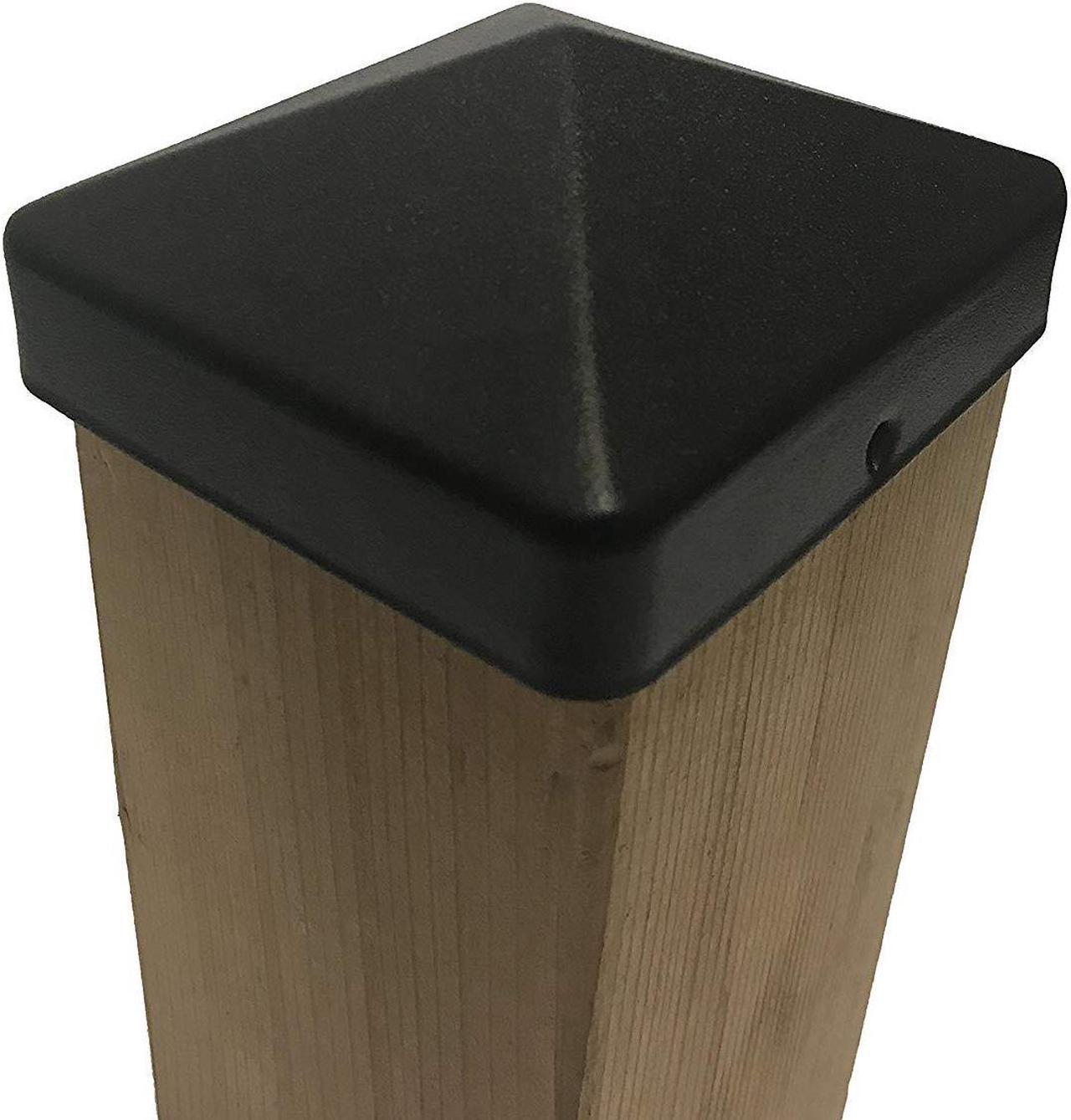 Alt view image 6 of 12 - Nuvo Iron US Eazy Cap for 3.5" x 3.5" Posts (Pressure Fit) - Black - US-PCP11BLK