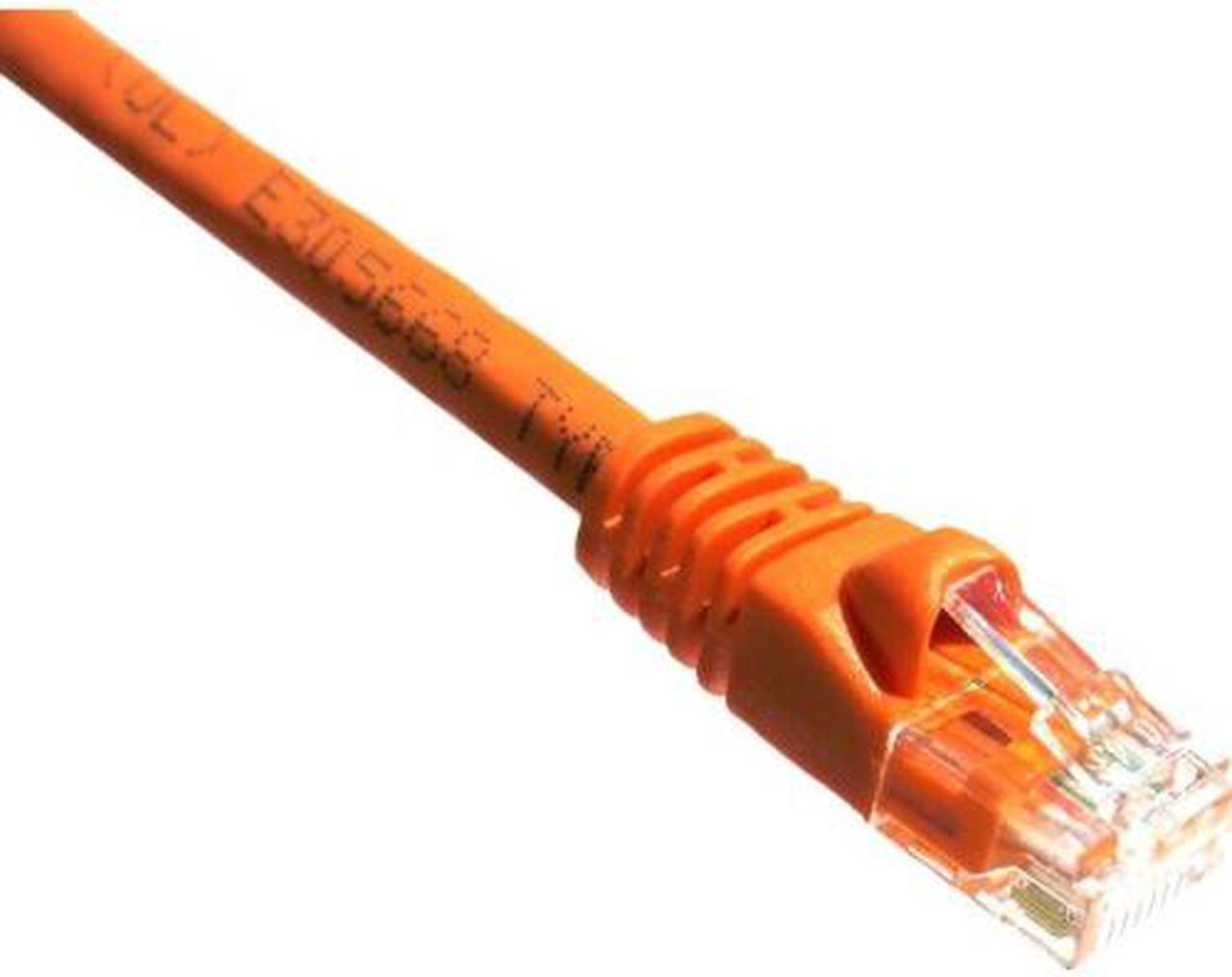 Axiom C5EMB-O1-AX Axiom 1FT CAT5E 350mhz Patch Cable - Category 5e for Network Device - Patch Cable - 1 ft - 1 x - 1 x - Gold-plated Contacts - Orange