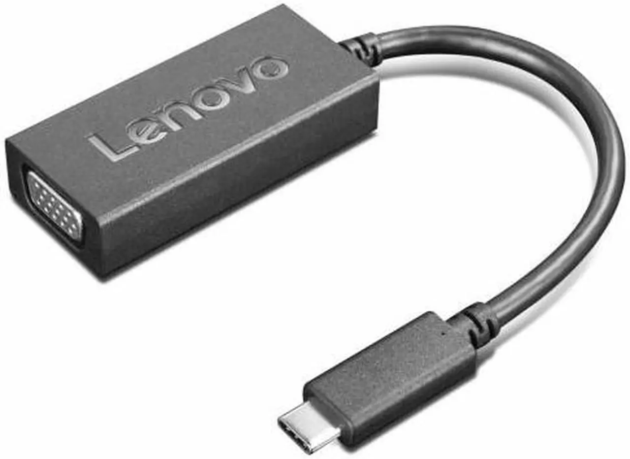 Alt view image 2 of 2 - Lenovo USB-C to VGA Adapter 4X90M42956 USB-C to VGA Adapter