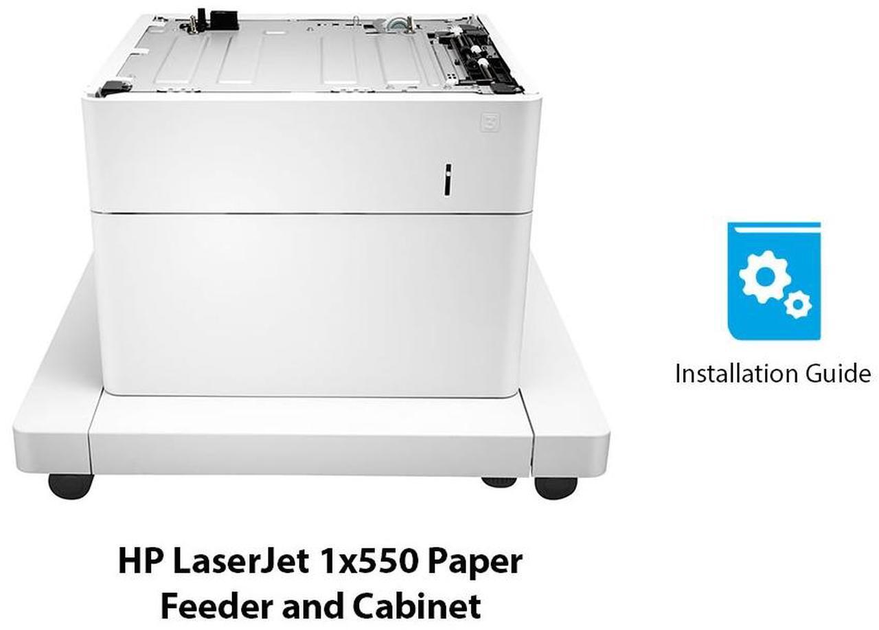 Alt view image 8 of 15 - HP J8J91A Paper Feeder And Cabinet - Printer Base With Media Feeder - 550 Sheets In 1 Tray(S) - For Laserjet Enterprise Mfp M633, Laserjet Managed Mfp E62555