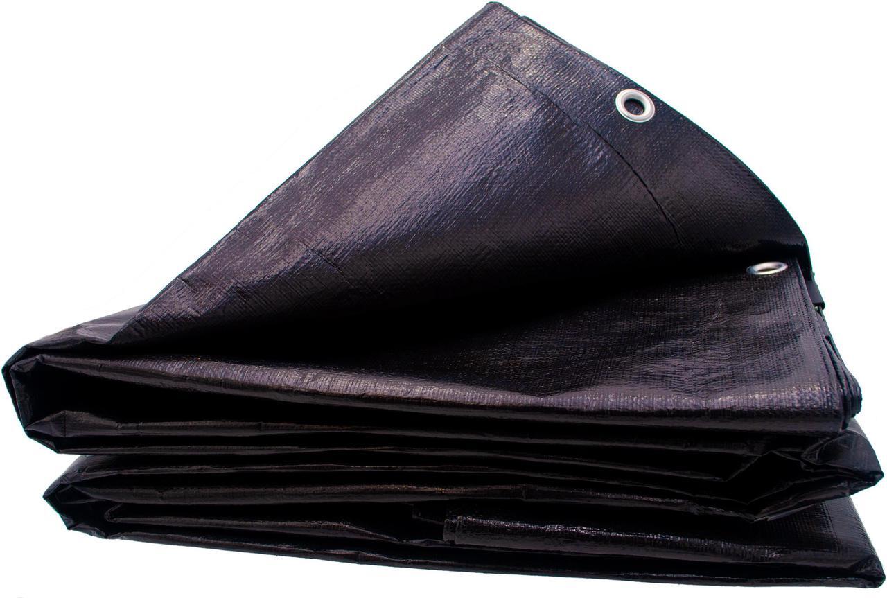 Alt view image 3 of 4 - Harpster Tarps 20 ft. x 30 ft. Heavy Duty 6 oz. Black Poly Tarp 12 Mil Thick
