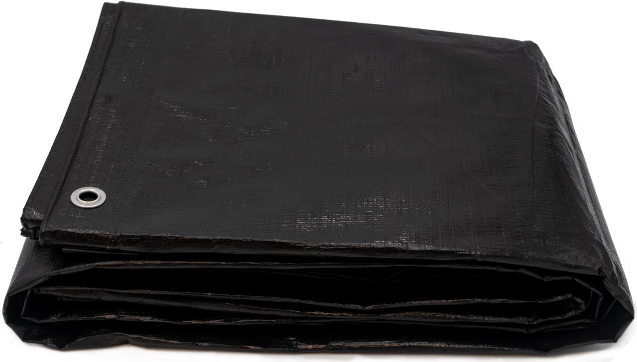 Alt view image 4 of 4 - Harpster Tarps 20 ft. x 30 ft. Heavy Duty 6 oz. Black Poly Tarp 12 Mil Thick