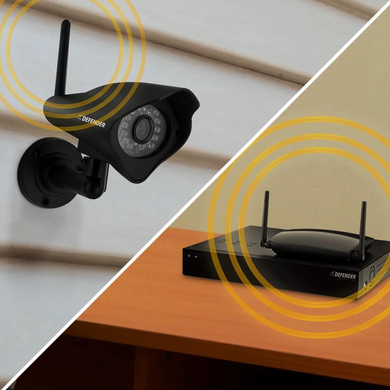 Alt view image 4 of 7 - Defender Phoenix Wireless Security Cameras with 450ft Range 520TVL Night Vision Camera (22300)