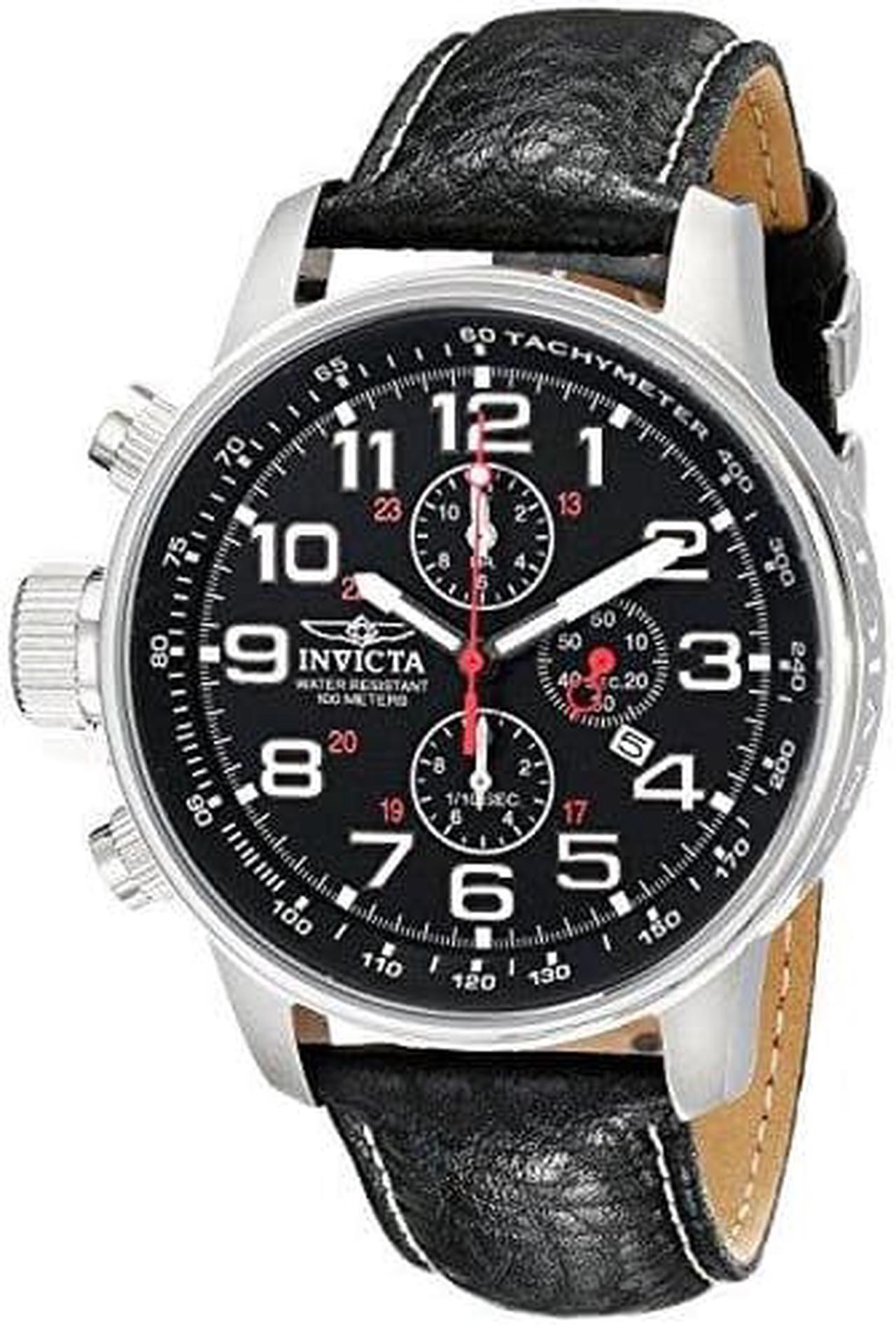 Alt view image 17 of 19 - Invicta  I-Force 2770  Leather Chronograph  Watch