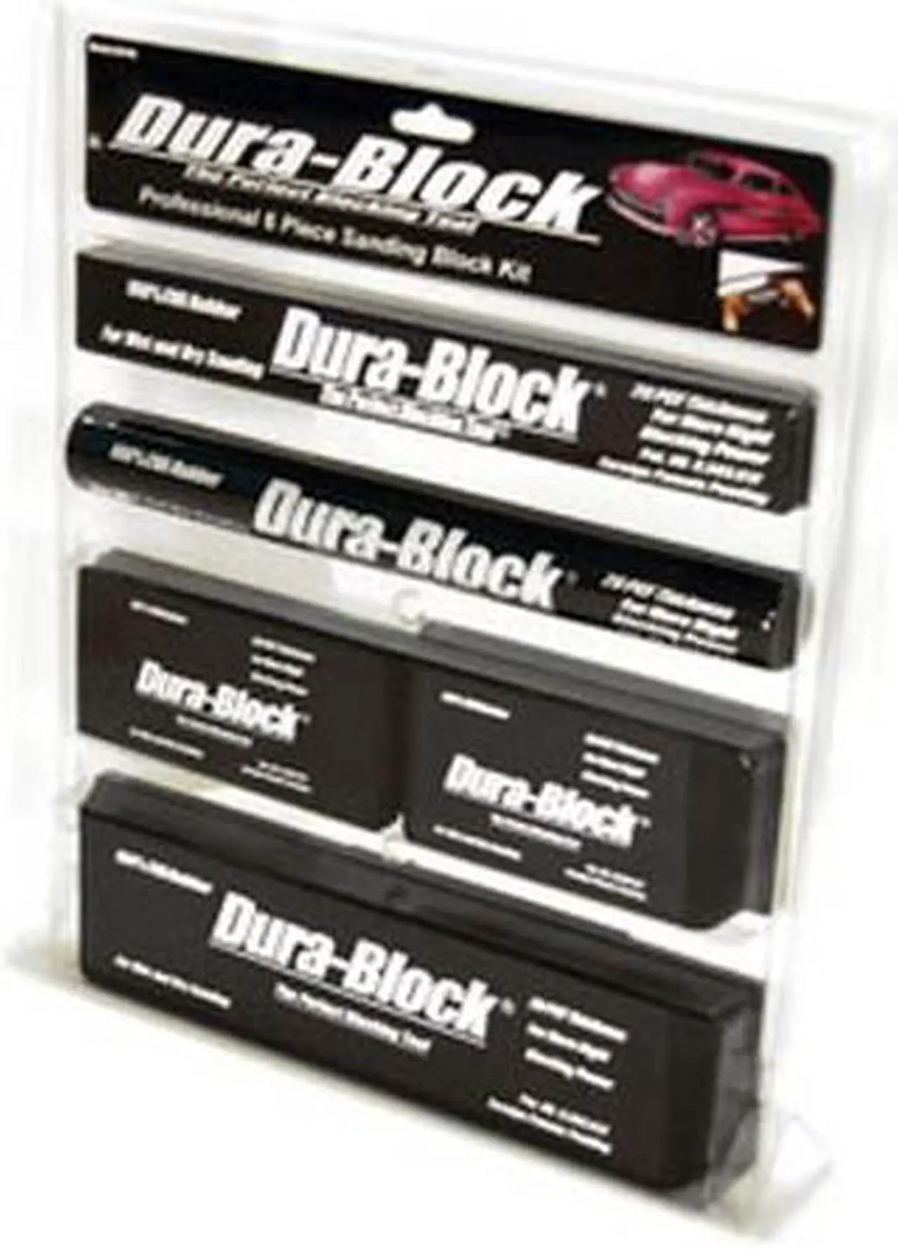 Main image of Durablock Set 6pc - Flexible EVA Foam Wet or Dry Autobody Sanding Blocks Kit for Automotive Bodywork
