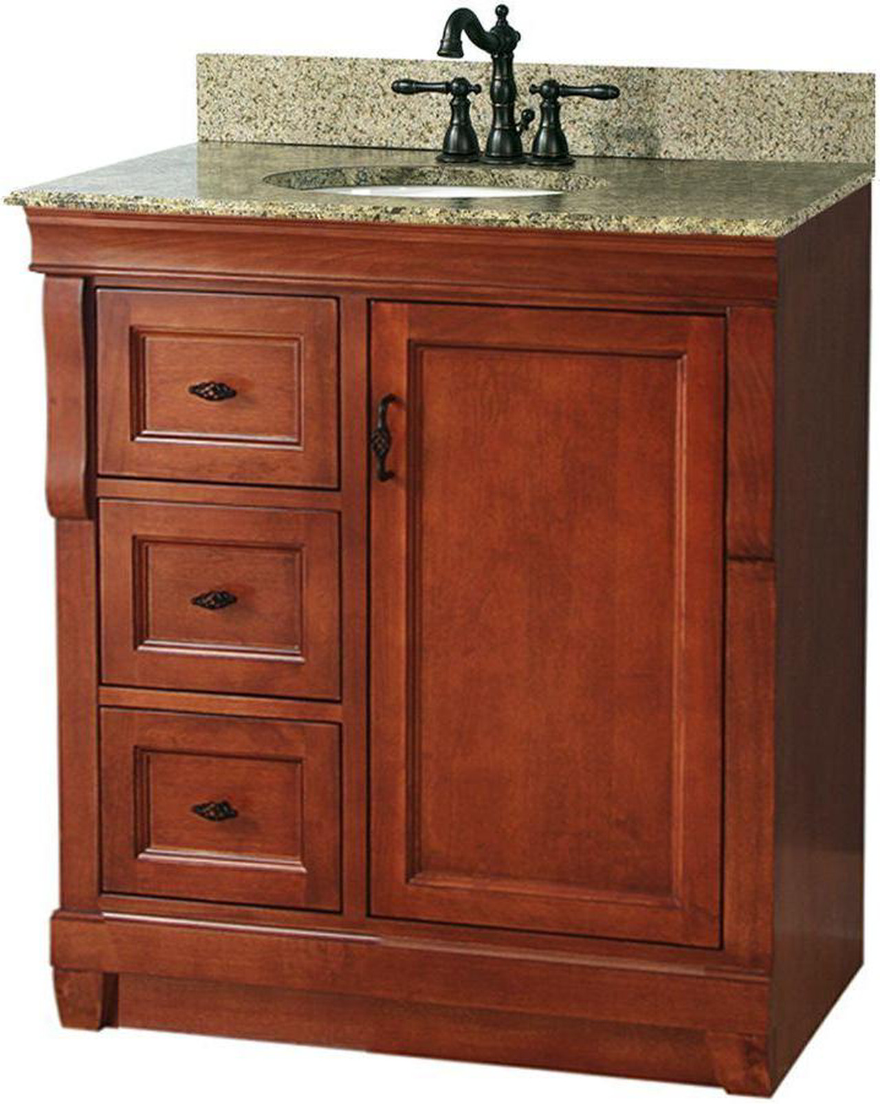 Foremost NACAQU3122DL Naples 31" W x 22" D Vanity w/ Left Drawers in