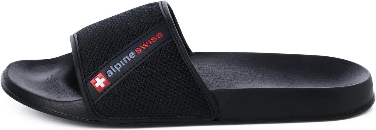Alt view image 2 of 7 - Alpine Swiss Mens Athletic Comfort Slide Sandals EVA Flip Flops Foam Slippers