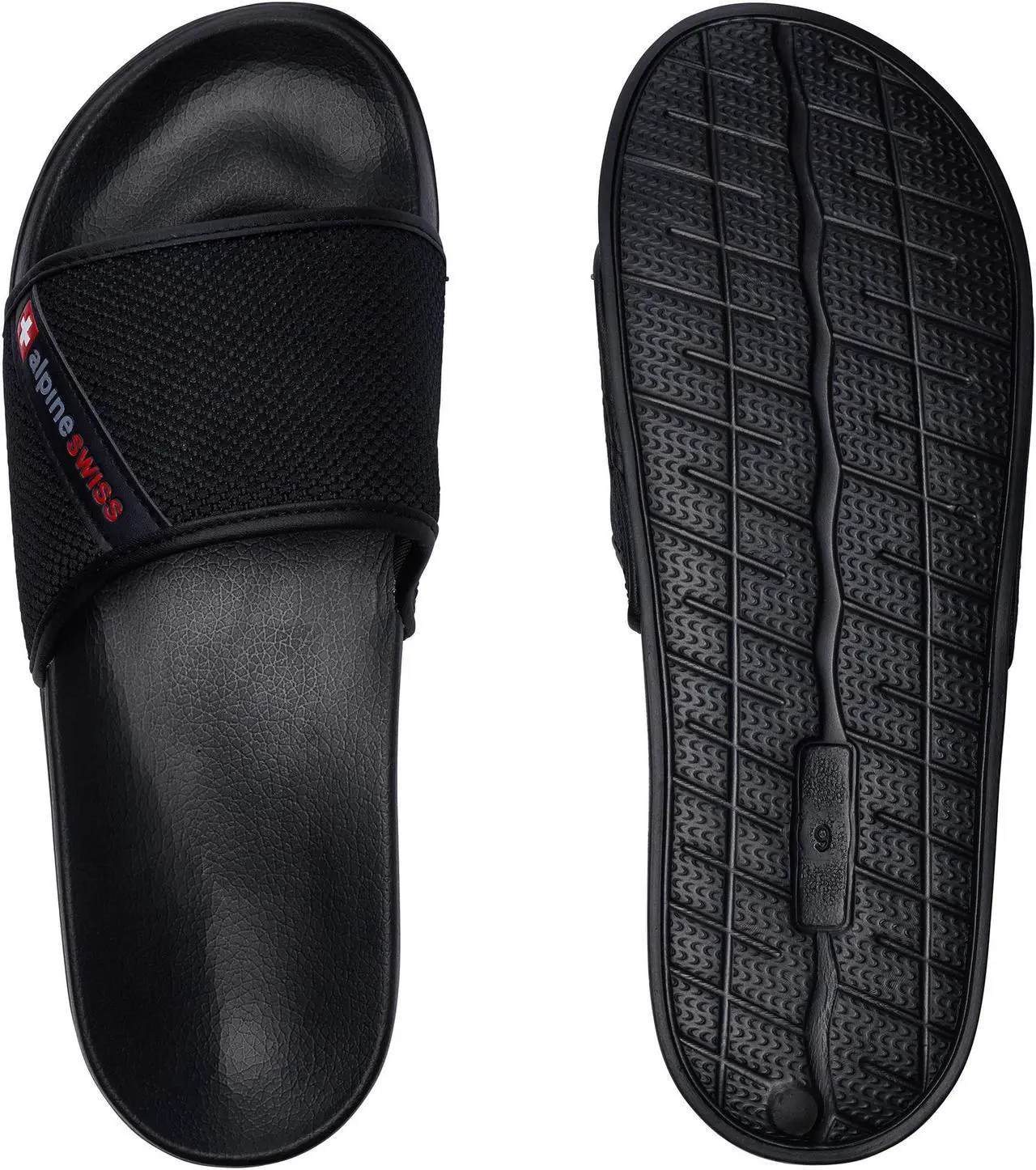 Alt view image 4 of 7 - Alpine Swiss Mens Athletic Comfort Slide Sandals EVA Flip Flops Foam Slippers