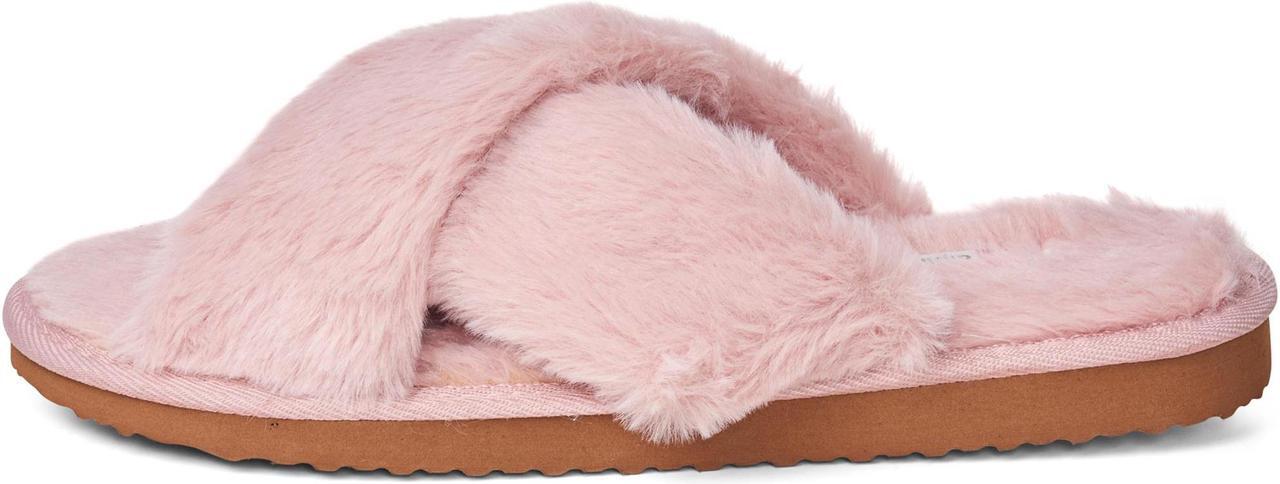 Alt view image 2 of 7 - Alpine Swiss Women Fuzzy Fluffy Faux Fur Slippers Memory Foam Indoor House Shoes