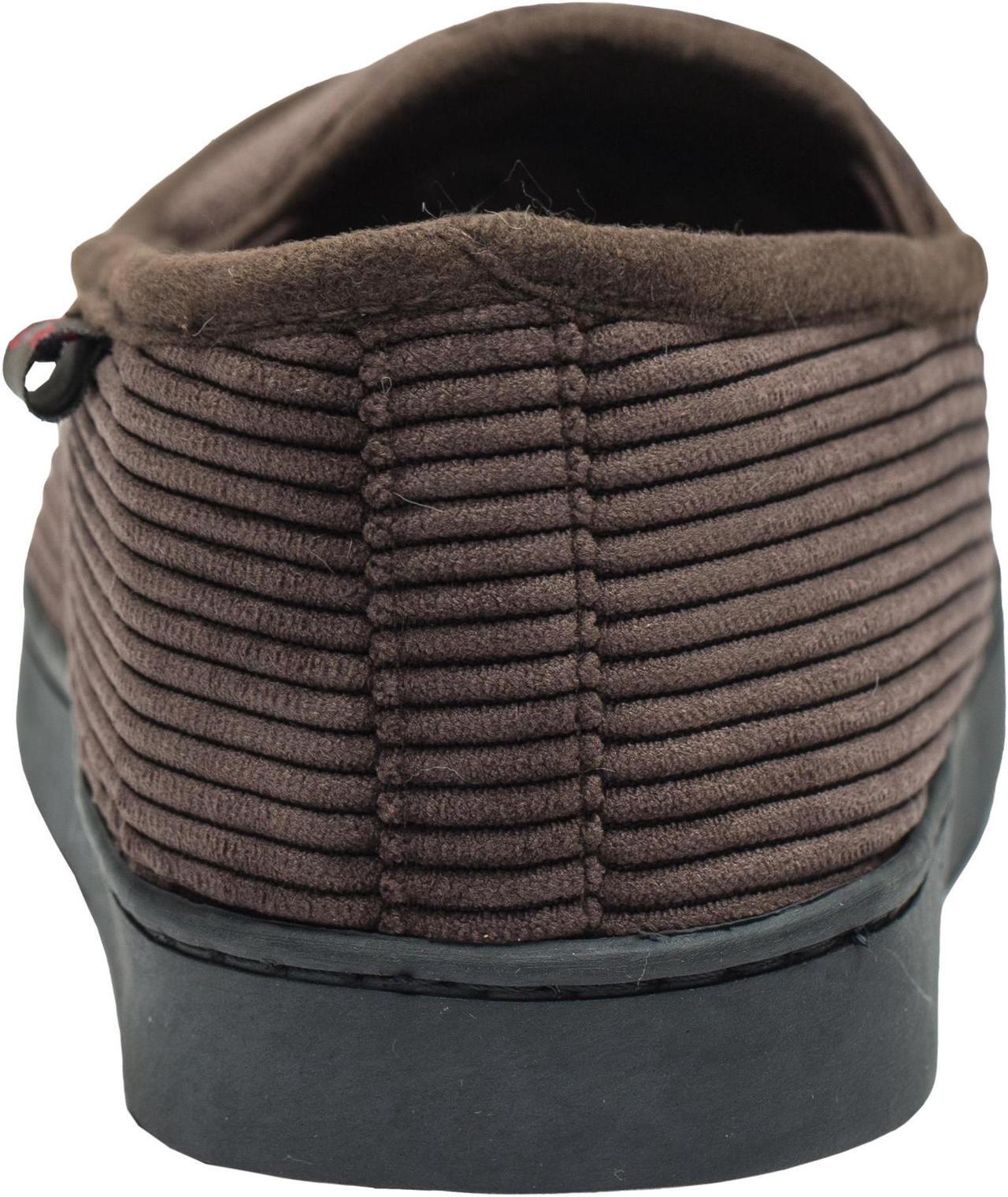 Alt view image 7 of 7 - Alpine Swiss Mens Wide Moccasin Slippers Memory Foam Slip On Indoor House Shoes