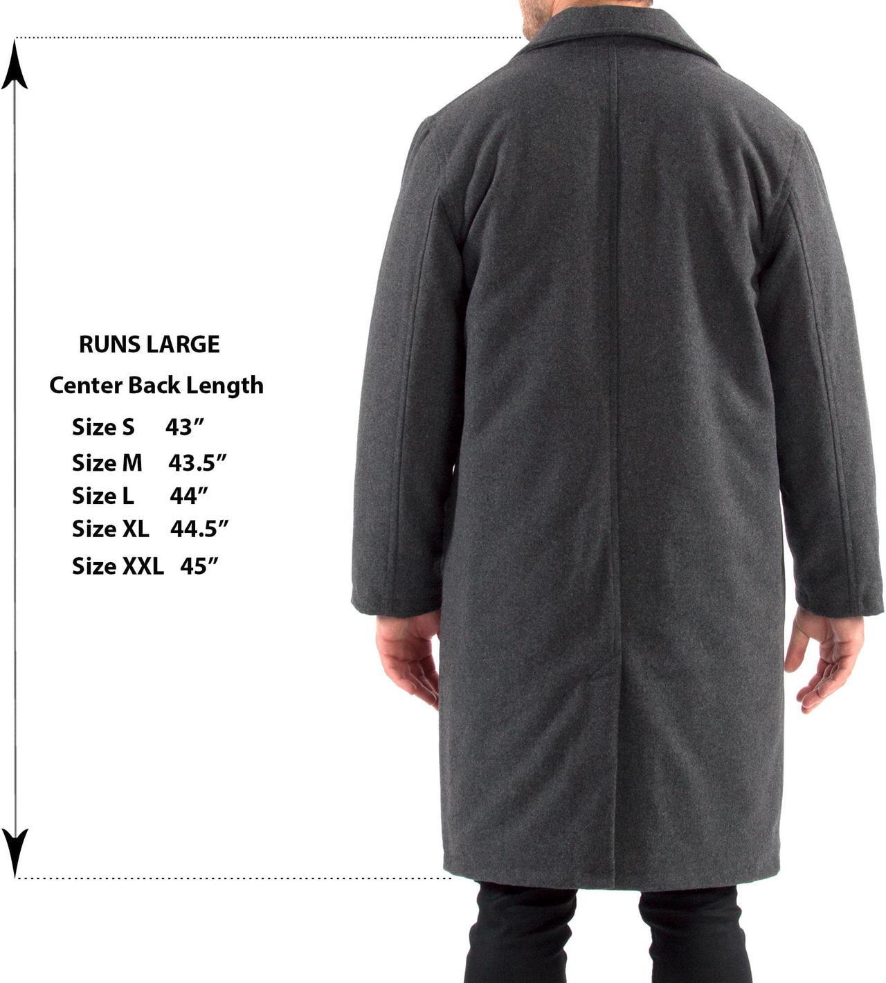 Alt view image 4 of 7 - Alpine Swiss Mens Zach Knee Length Jacket Top Coat Trench Wool Blend Overcoat