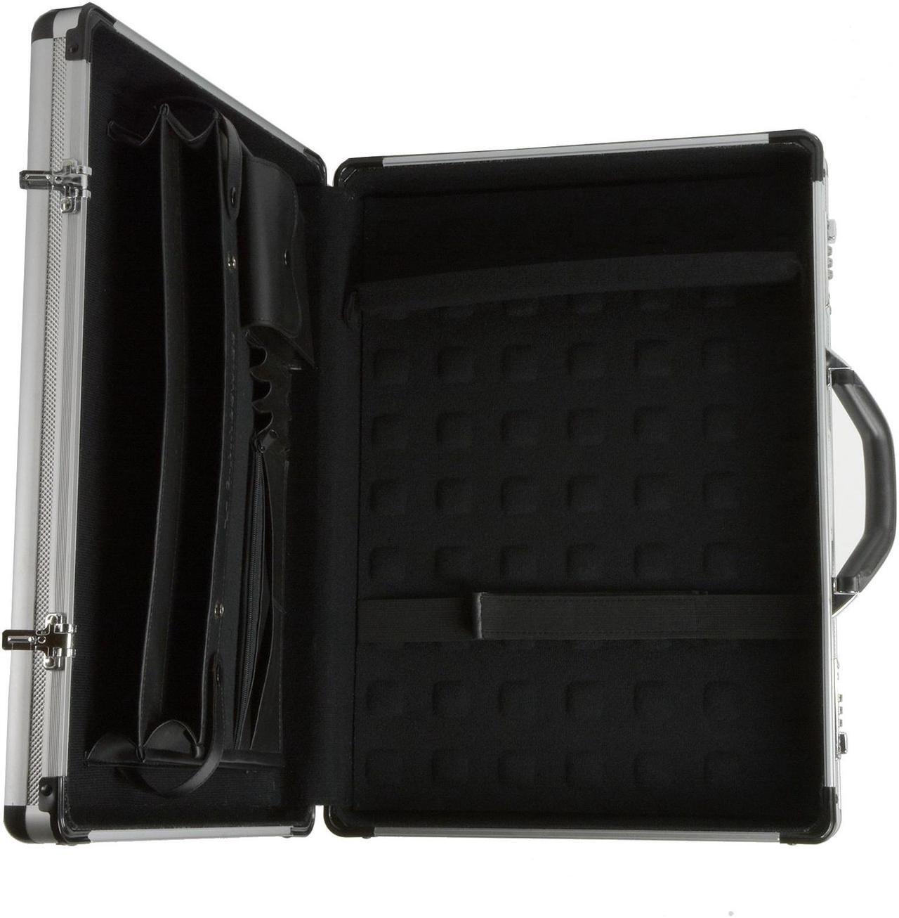 Alt view image 7 of 10 - Alpine Swiss Executive Aluminum Briefcase Padded Laptop Briefcase For Men Hard Shell Attache Case Combo Lock Business Case