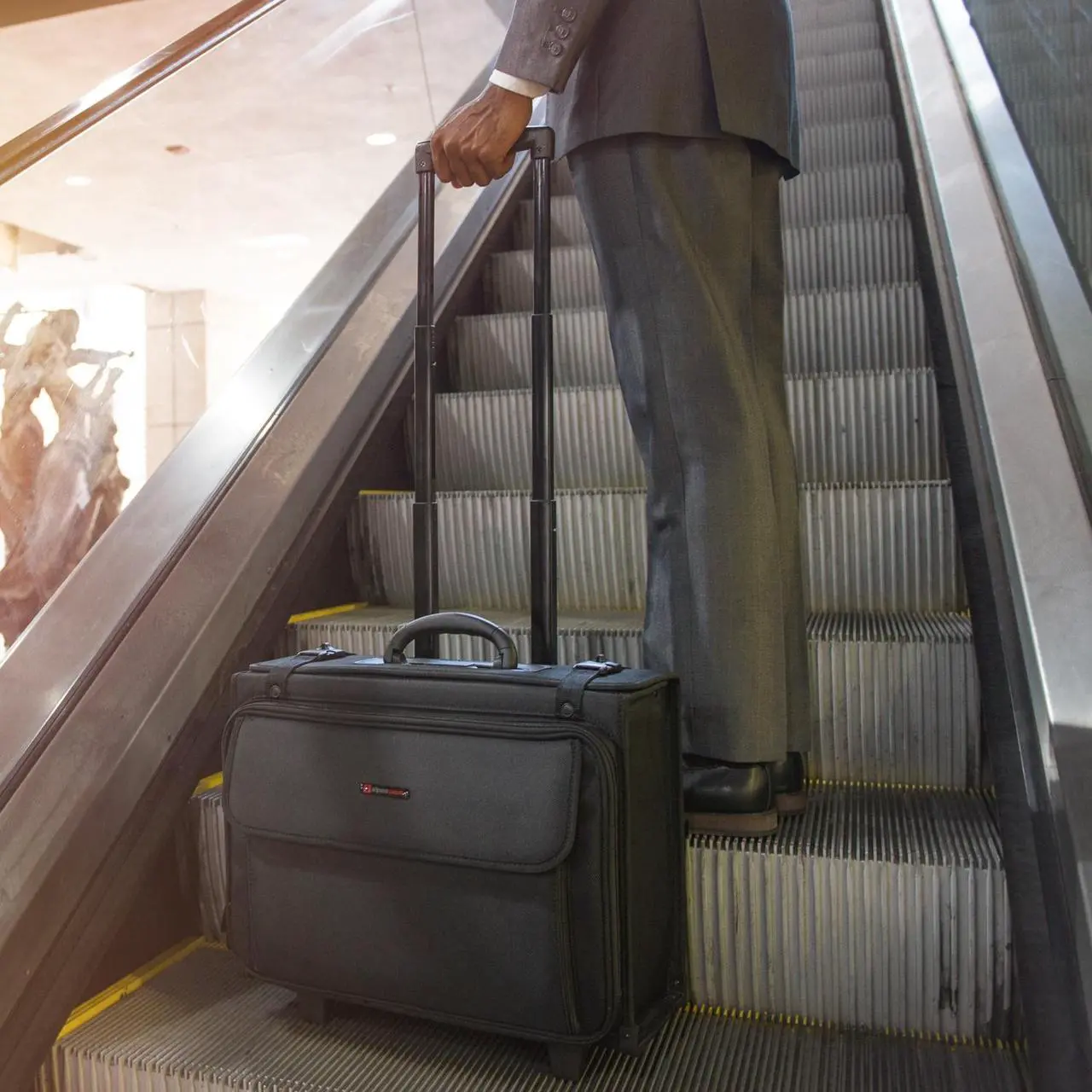 Alt view image 2 of 14 - Alpine Swiss Rolling Briefcase Laptop Bag For Men Women Hard Side Catalog Case Wheels Legal Dividers Lawyer Attache Case Carry-On Business Travel Bag