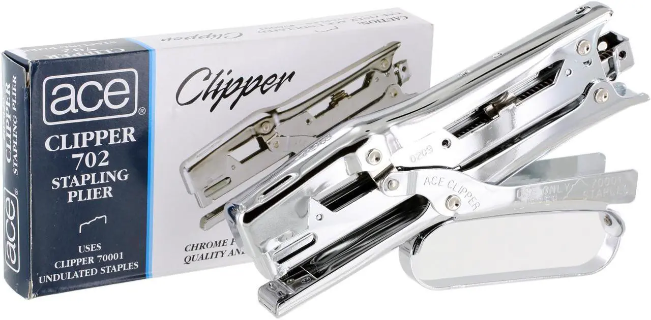 Alt view image 2 of 8 - Ace Clipper Stapler Lightweight 210 Staple Capacity Chrome 07020
