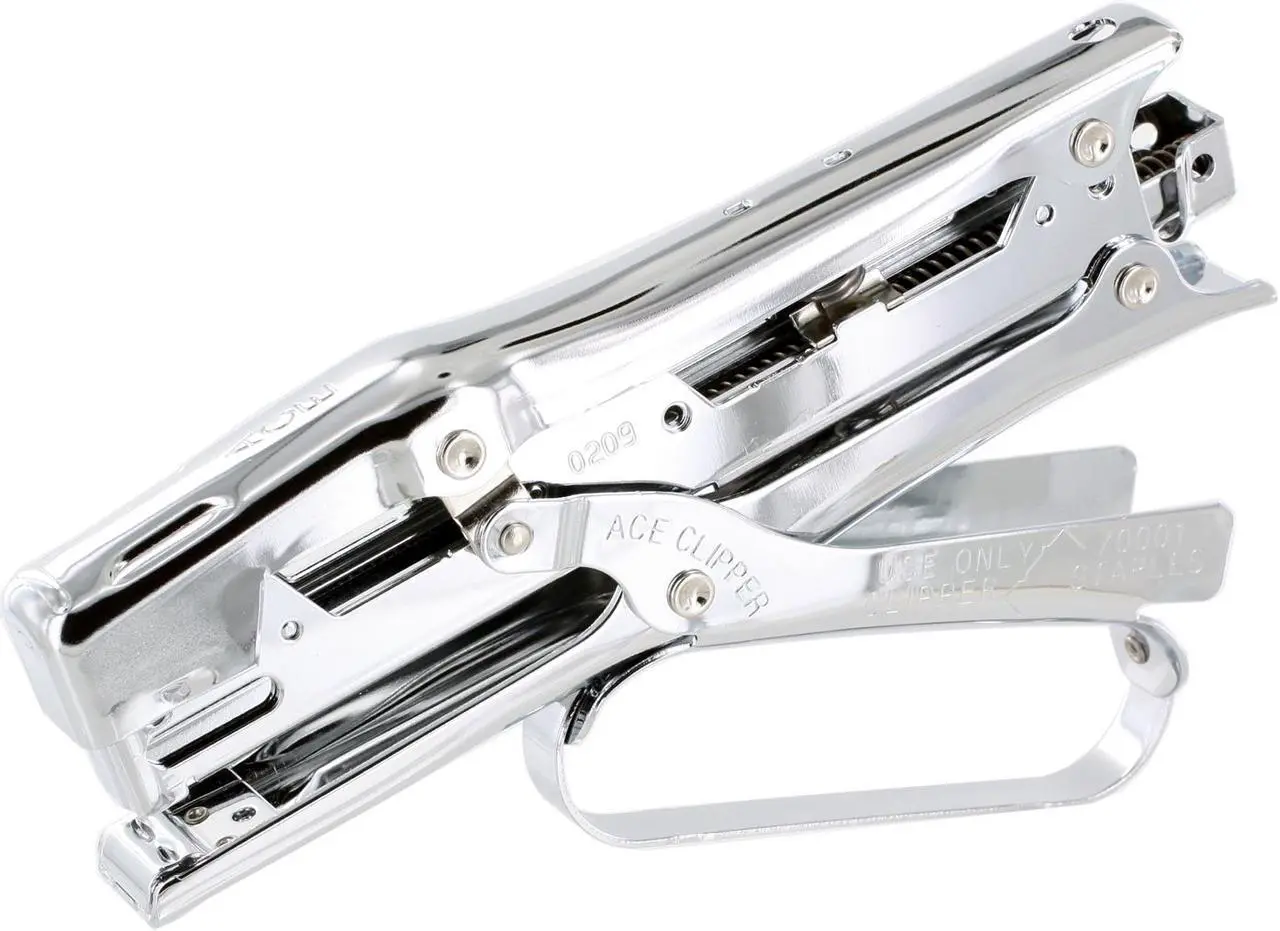 Alt view image 3 of 8 - Ace Clipper Stapler Lightweight 210 Staple Capacity Chrome 07020