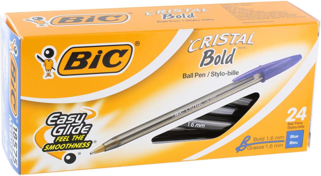 Main image of BIC Cristal Ballpoint Stick Pens Bold Point Blue Ink 897512
