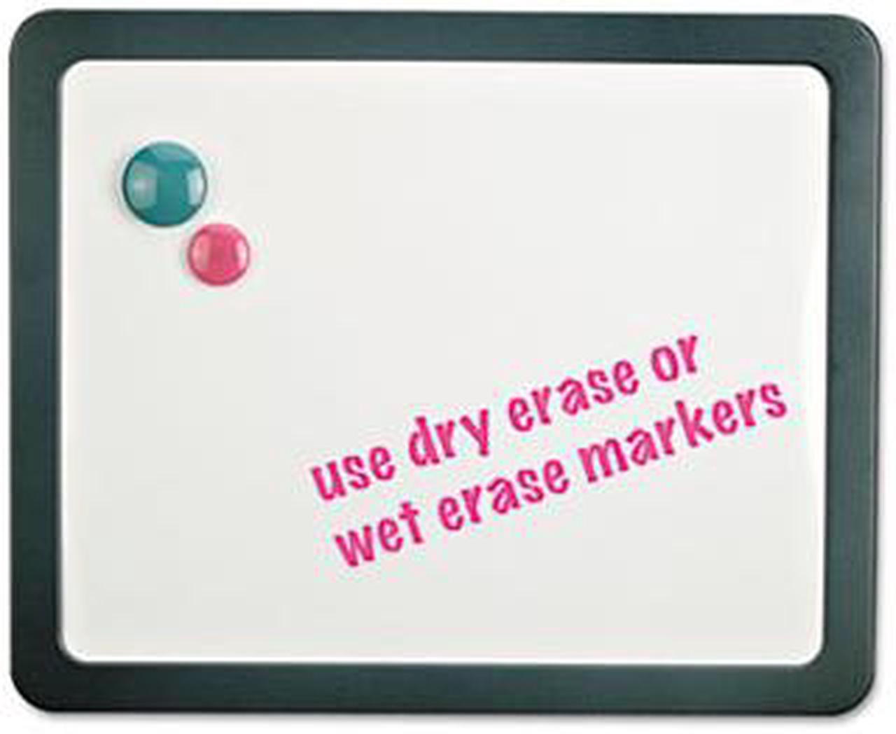 Main image of Recycled Cubicle Dry Erase Board, 15 7/8 x 12 7/8, Charcoal, with Three Magnets - UNV08165