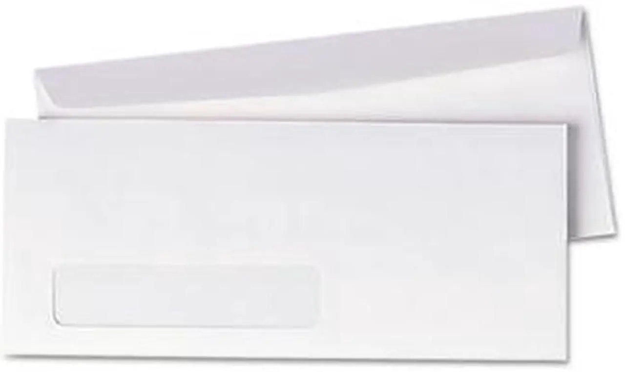 Main image of Window Business Envelope, Side, #10, White, 500/Box - UNV36321