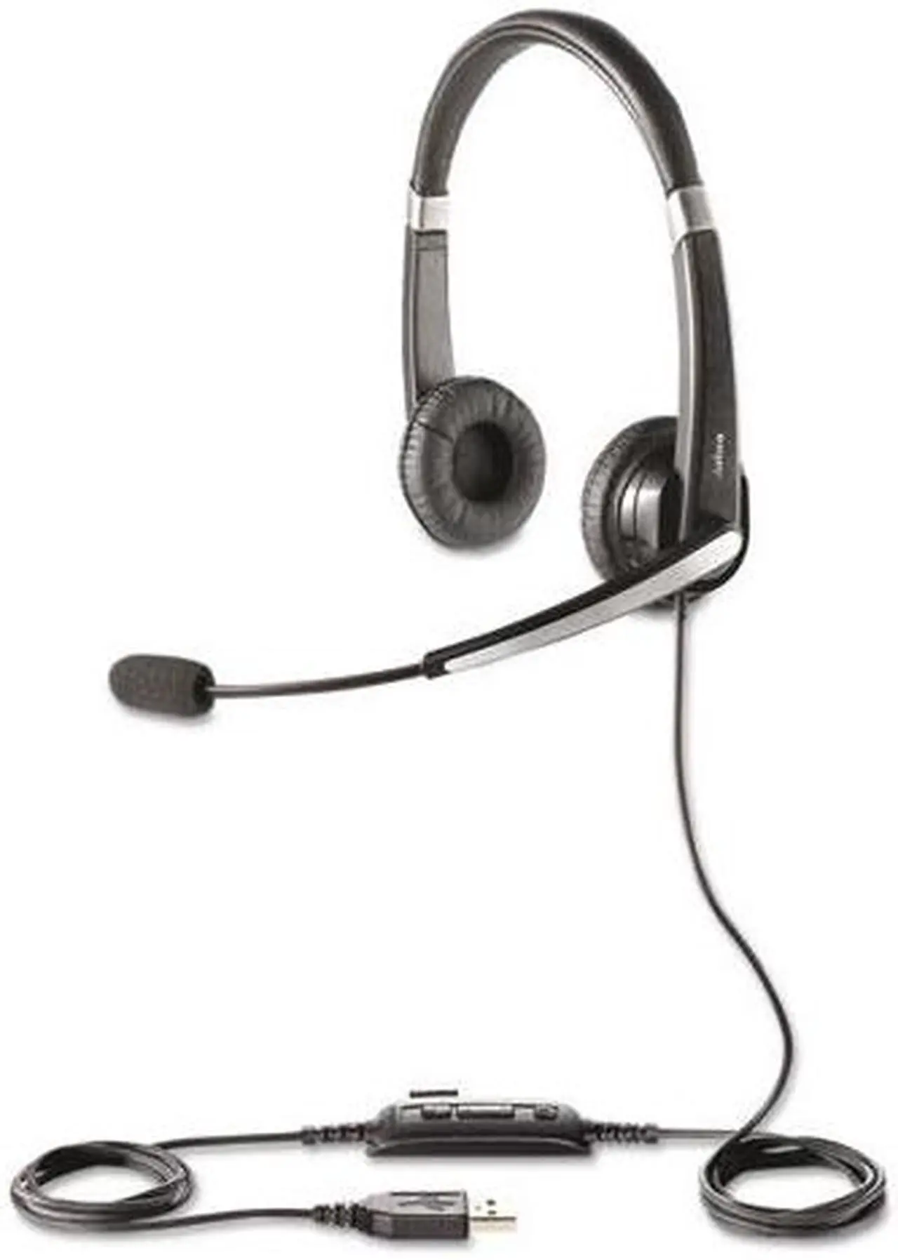 Alt view image 2 of 8 - Jabra UC VOICE 550 MS Duo Lync Optimized Corded Headset for Softphone