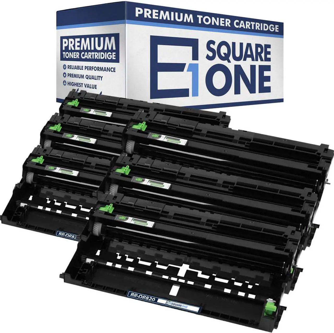 Main image of eSquareOne Compatible Drum Unit Replacement for Brother DR820 (Black, 6-Pack)