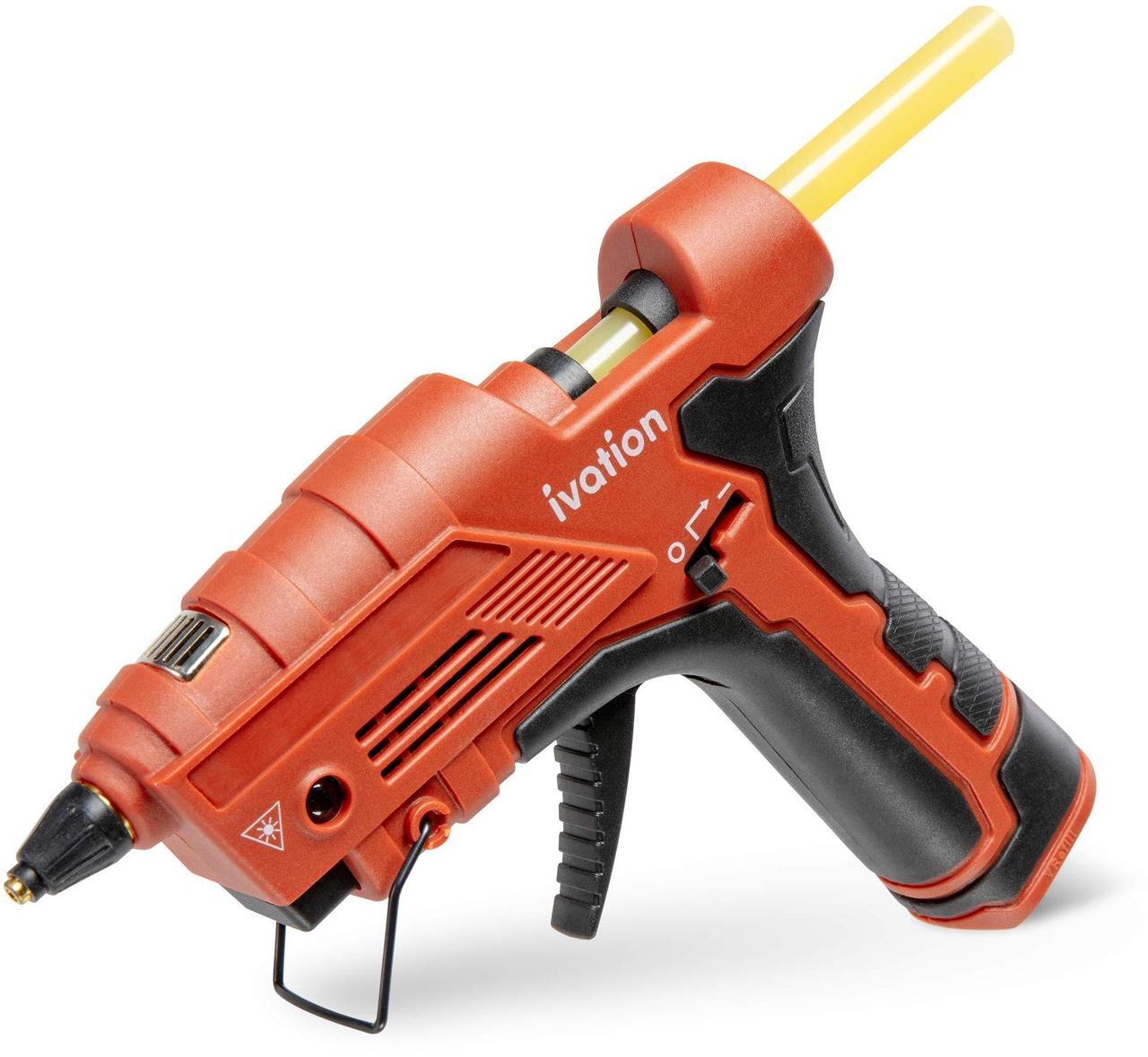 Alt view image 2 of 8 - ivation cordless butane powered glue gun, fast heat-up gas powered hot gluegun with self-regulating temperature for diy projects, arts & crafts, woodworking, home repairs gift decorations & more