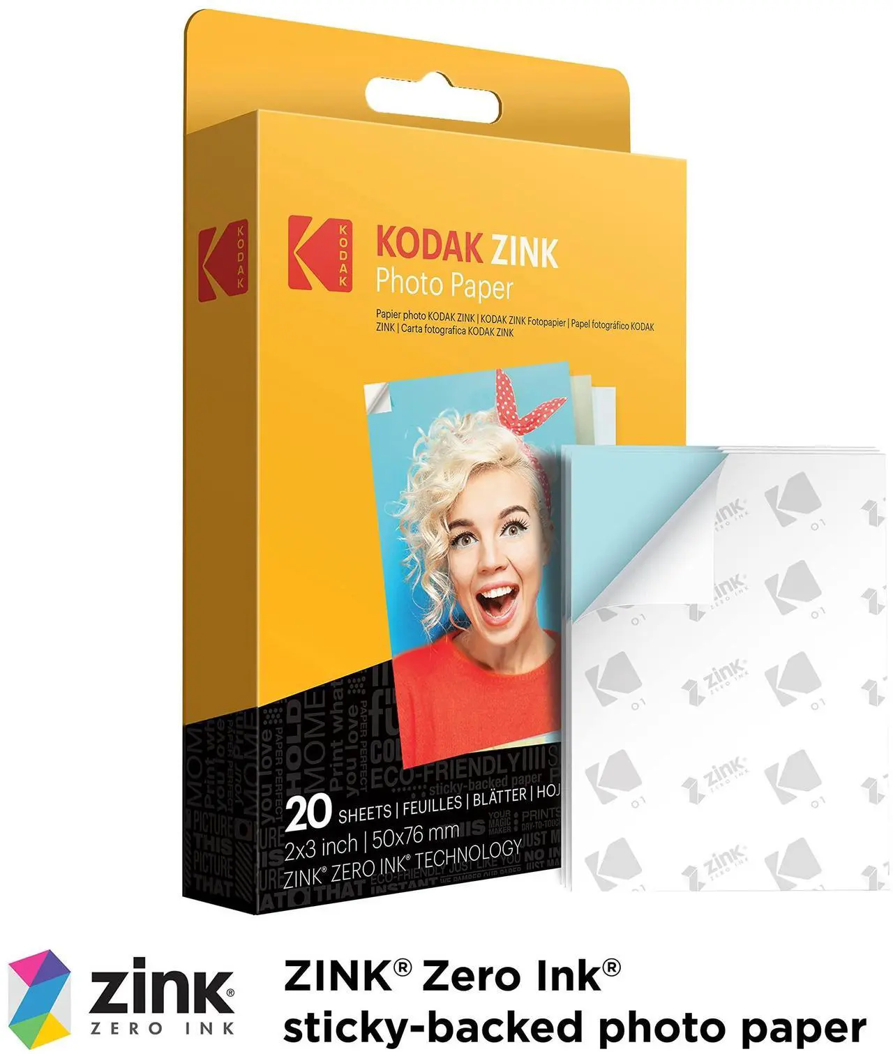 Alt view image 7 of 7 - Kodak Step Instant Color Photo Printer with Bluetooth/NFC, ZINK Technology & Kodak App for iOS & Android (Pink) Starter Bundle