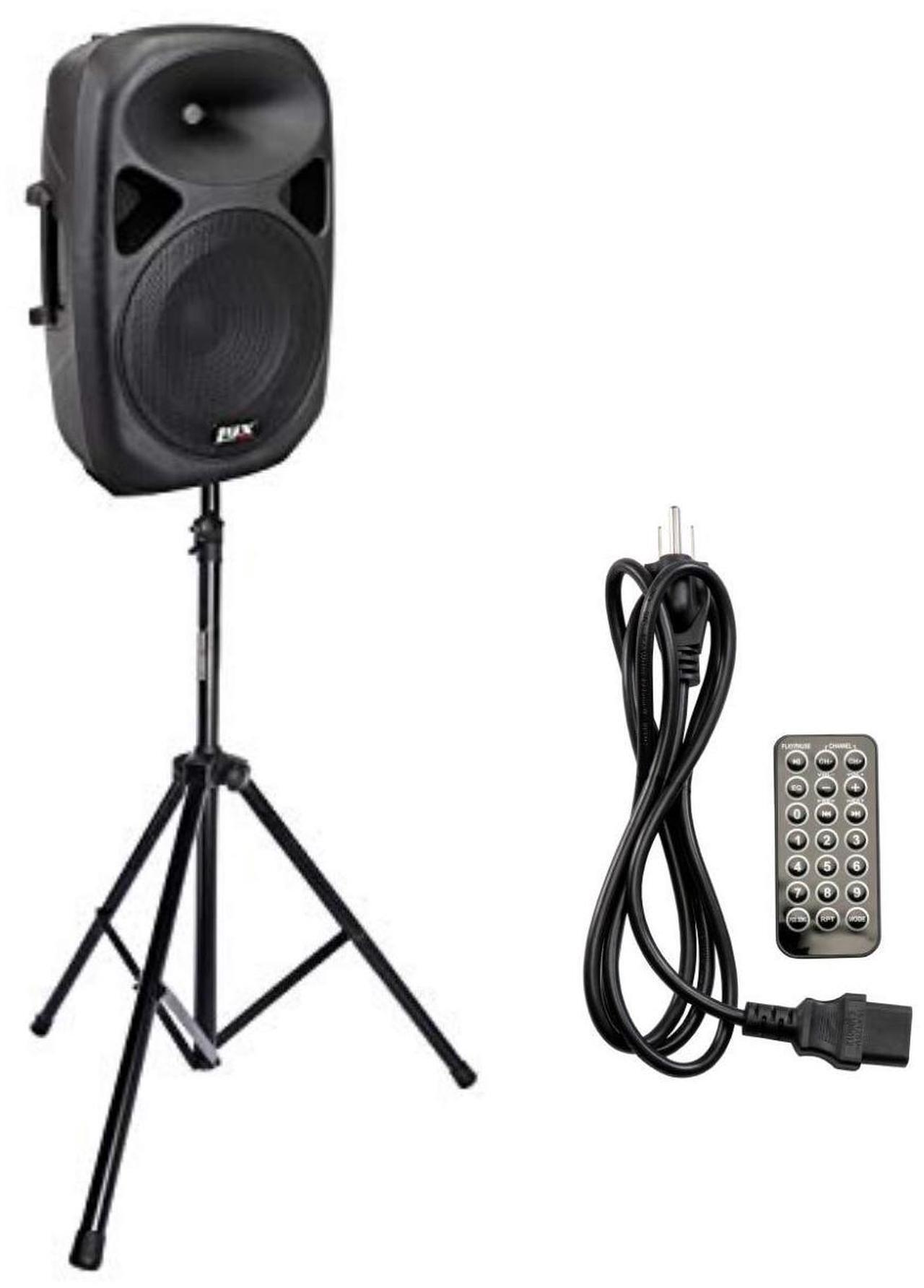 Main image of LyxPro SPA12 12" Portable PA Speaker System With Metal Tripod Stand Combo Kit Power Active Powerful Amplifier Equalizer Bluetooth SD Slot USB MP3 XLR 1/4" 1/8" 3.5mm Inputs Remote Control