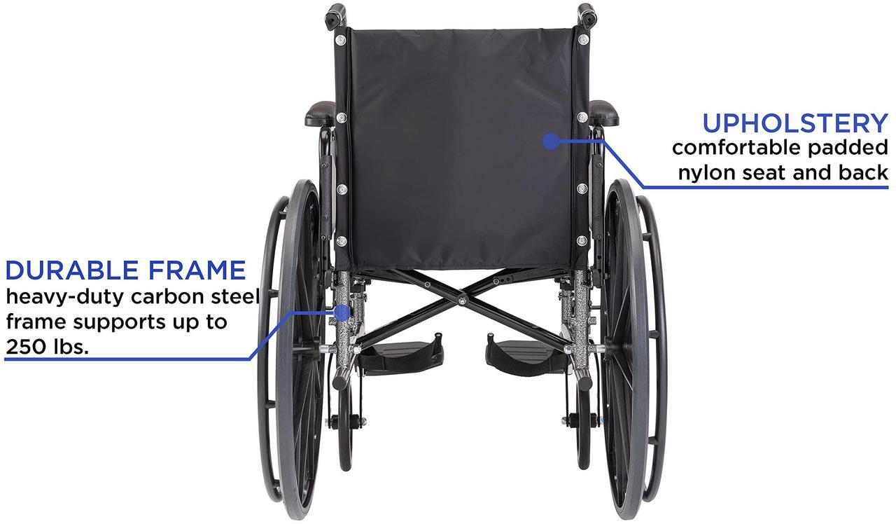 Alt view image 4 of 7 - Invacare Tracer SX5 Wheelchair for Adults | Everyday Folding | 16 Inch Seat | Legrests & Desk Arms