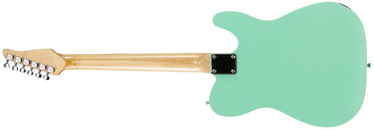 Alt view image 2 of 7 - LyxPro 39 Electric Guitar Left Hand TL Series, Full-Size Paulownia Wood Body, 3-Ply Pickguard, C-Shape Neck, Ashtray Bridge, Quality Gear Tuners, 3-Way Switch & Volume/Tone Controls, 2 Picks, Green