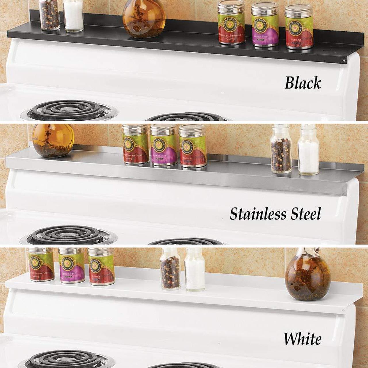 Alt view image 3 of 3 - Collections Etc Instant Range Magnetic Top Shelf Perfect to Instantly Add Extra Storage or Display Space