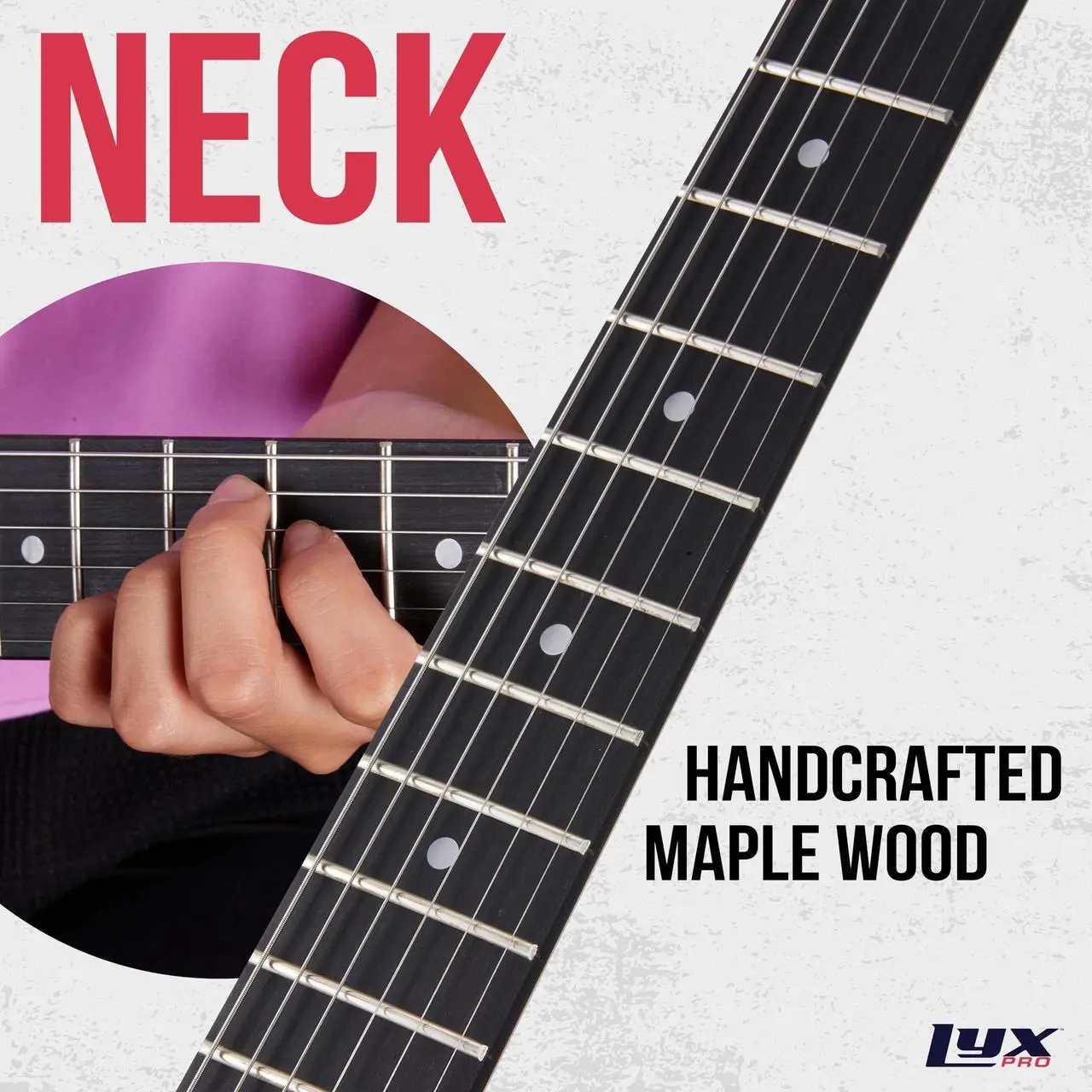 Alt view image 6 of 7 - LyxPro CS 30 Electric Guitar Kit for Beginner, Intermediate & Pro Players with Guitar, Amp Cable, 6 Picks & Learners Guide | Solid Wood Body, Volume/Tone Controls, 5-Way Pickup - Green