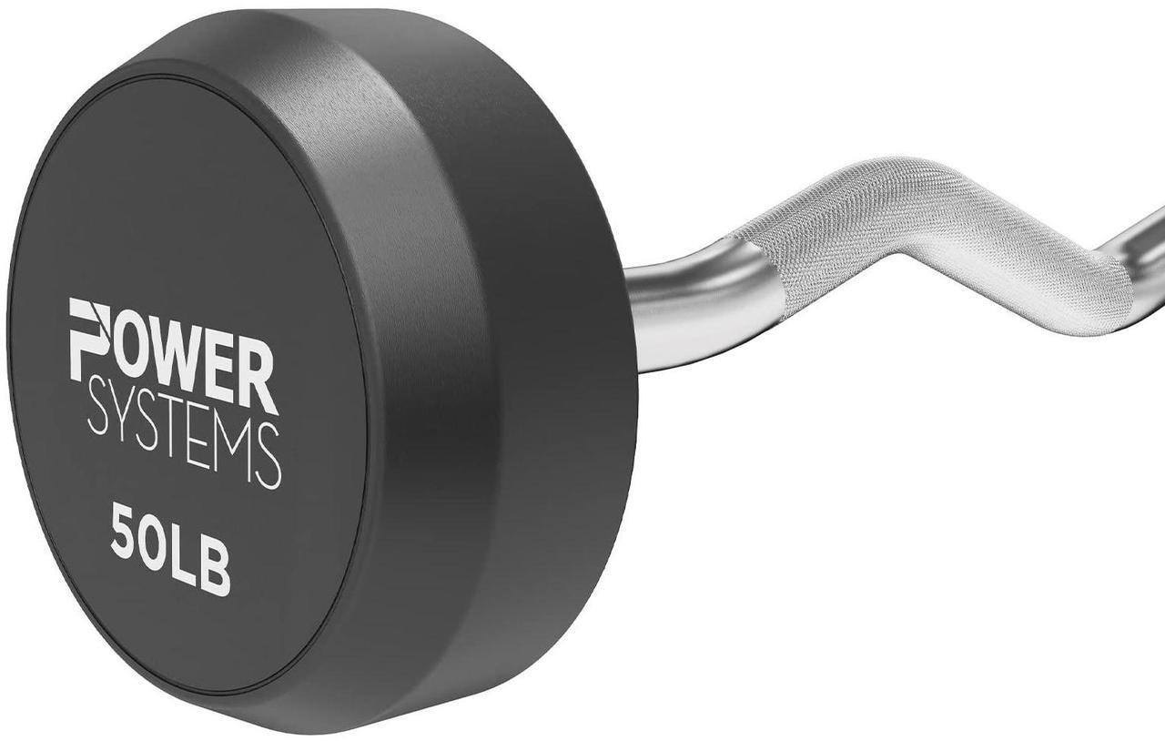 Alt view image 3 of 5 - Power Systems ProStyle Fixed Barbell with EZ Curl Handle (20)