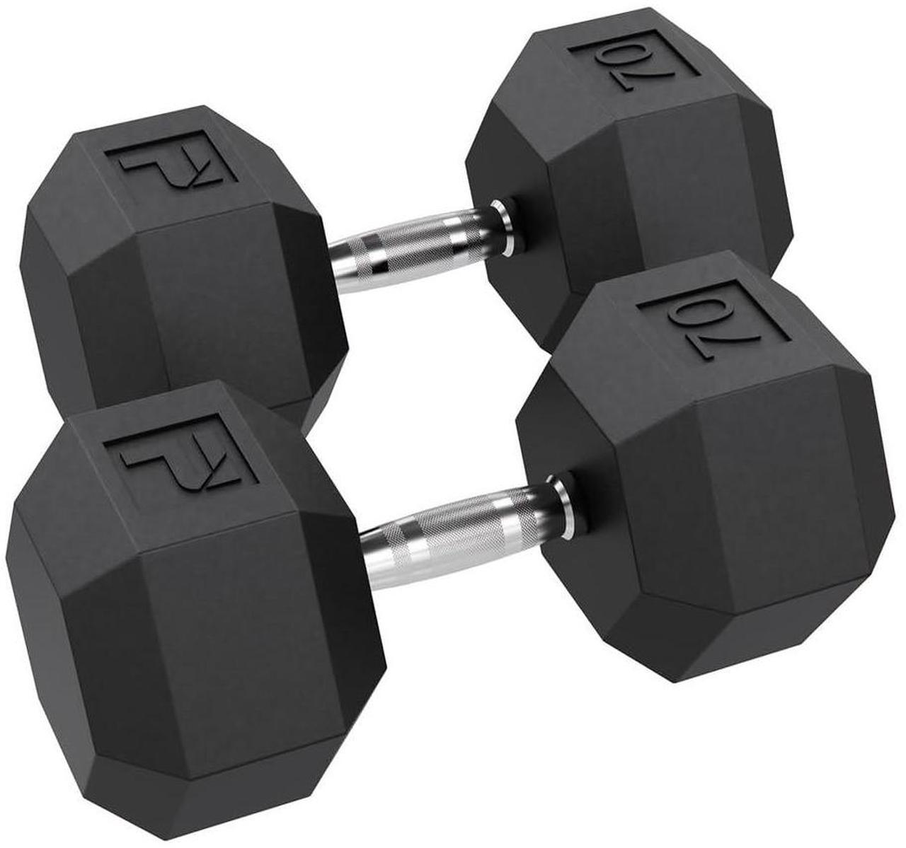Main image of Power Systems Rubber Hex Dumbbells (60)