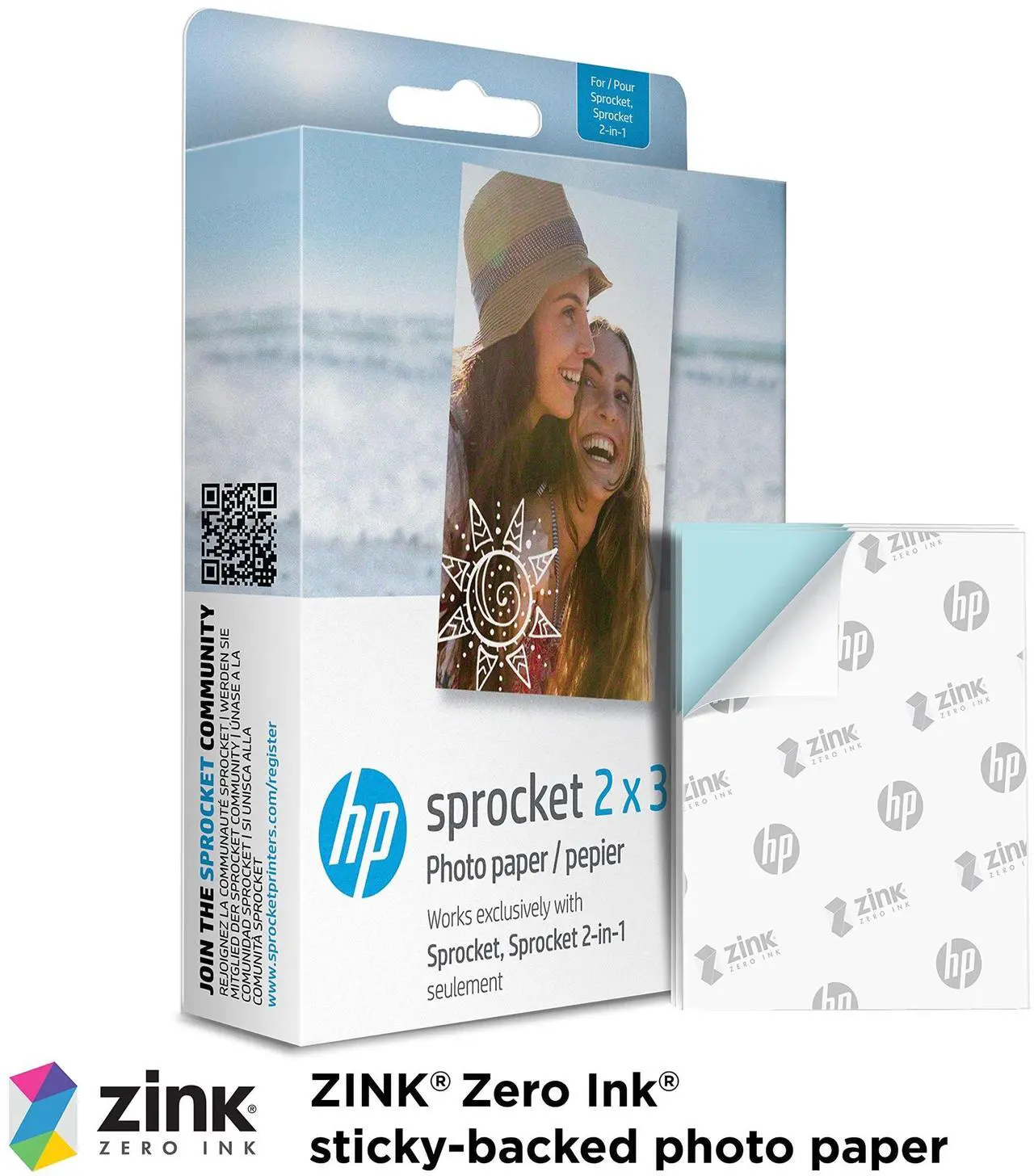 Alt view image 14 of 16 - HP - Sprocket ZINK(R) Photo 2" x 3" 100-Count Paper - White