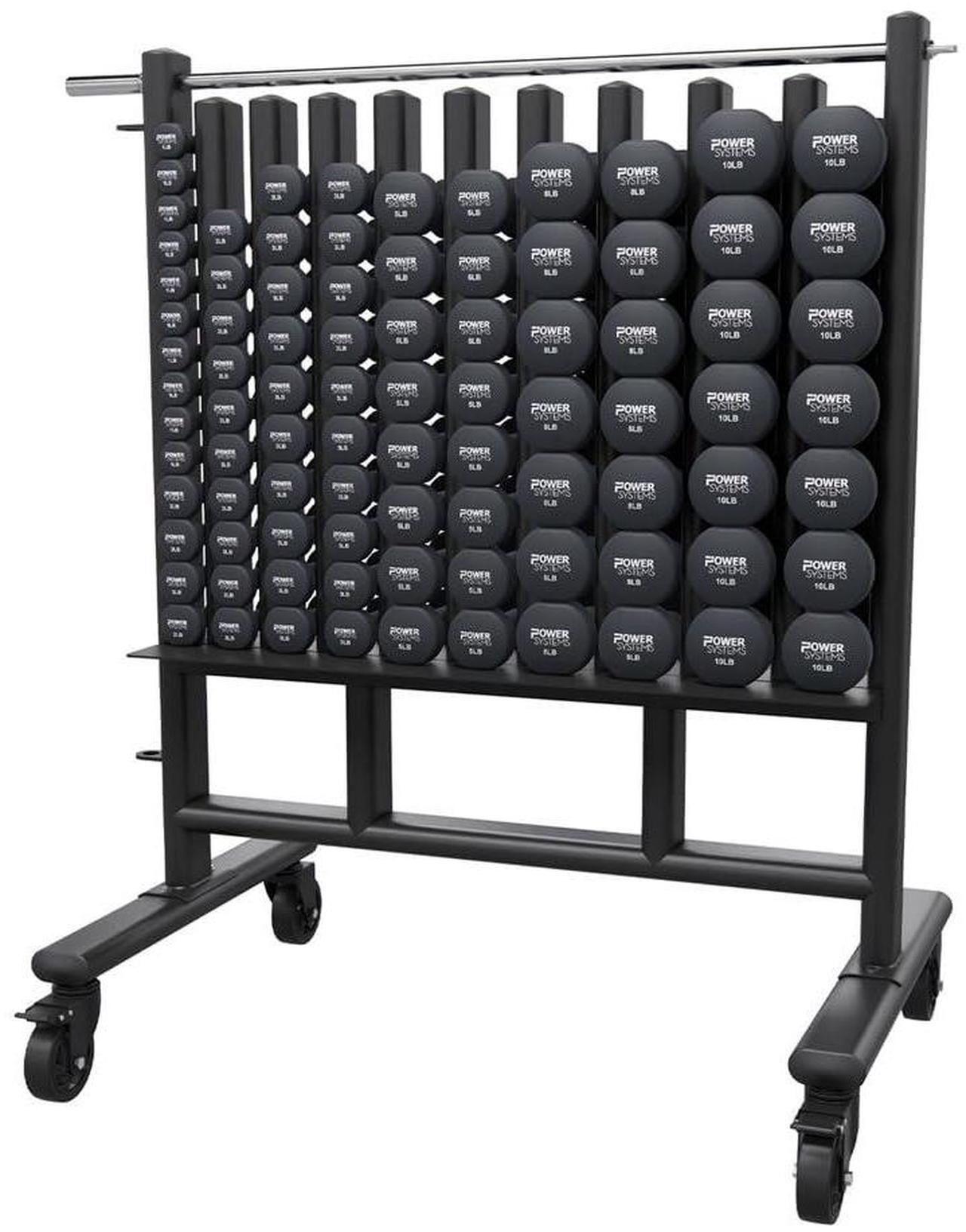Alt view image 3 of 3 - Power Systems Premium Dumbbell Storage Rack - Secure and Mobile (Rack Only)
