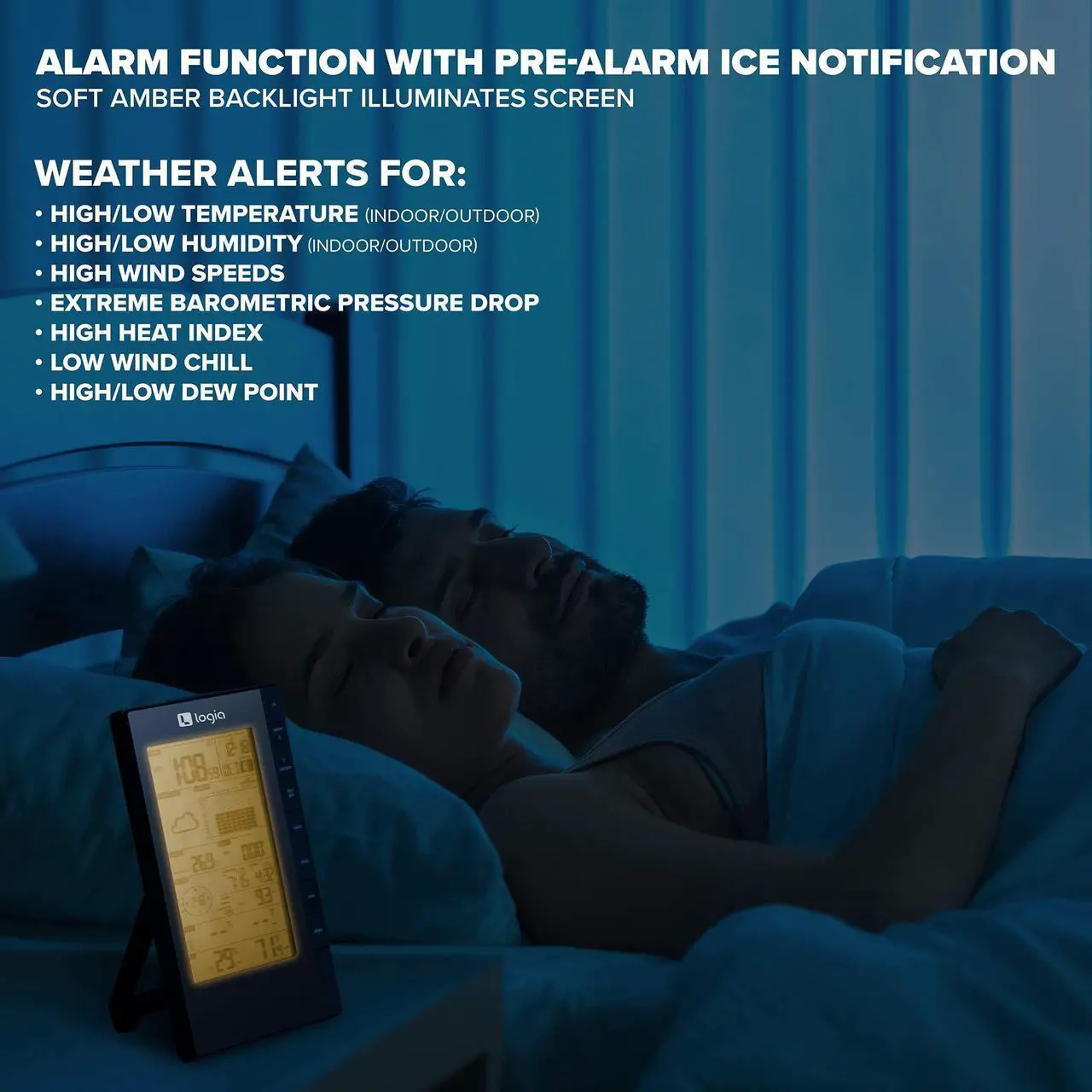 Alt view image 6 of 7 - Logia 5-in-1 Indoor/Outdoor Weather Station + 3 Pack Indoor Hygro-Thermo Sensors | Remote Monitoring System w/PC Connect | Temperature, Humidity, Wind Speed/Direction, Rain & More