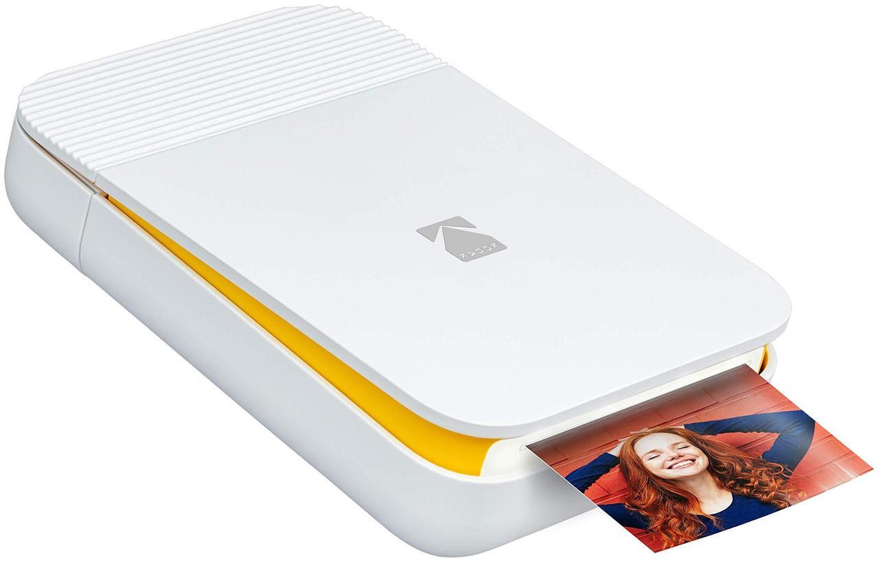 Main image of KODAK Smile Instant Digital Printer  Pop-Open Bluetooth Mini Printer for iPhone & Android  Edit, Print & Share 2x3 ZINK Photos w/FREE Smile App  White/ Yellow Title