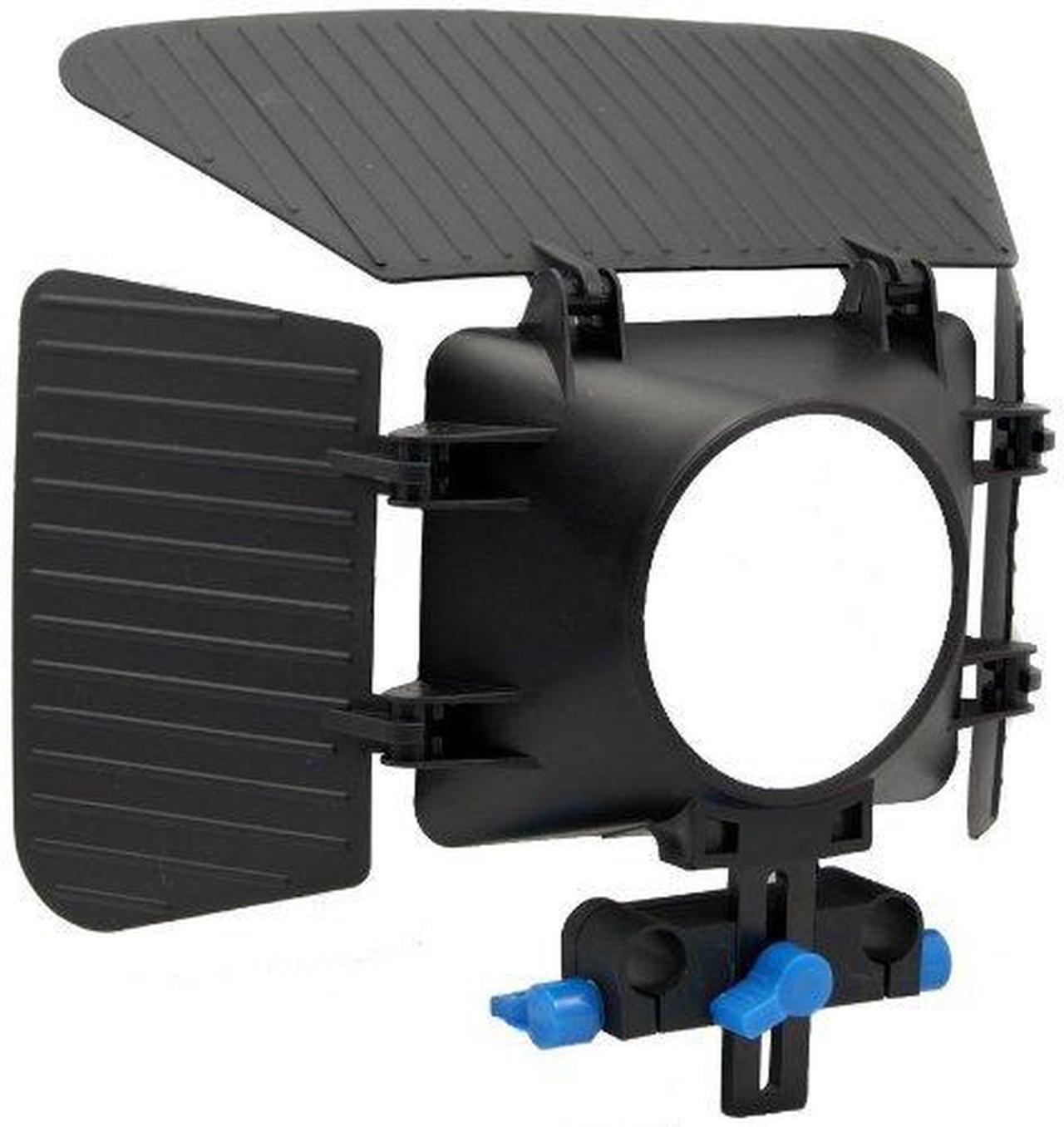 Alt view image 4 of 5 - Pro Steady DSLR Complete Movie Rig with Shoulder Mount and Follow Focus System and a Matte Box Shading Card for All DSLR Cameras & Video Camcorders (Blue)