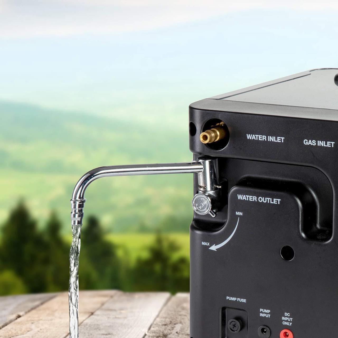 Alt view image 7 of 7 - Hike Crew Portable Propane Water Heater & Shower Pump  Compact Outdoor Cleaning & Showering System w/ LCD & Auto Safety Shutoff for Instant Hot Water While Camping, Hiking  Carry Case Included